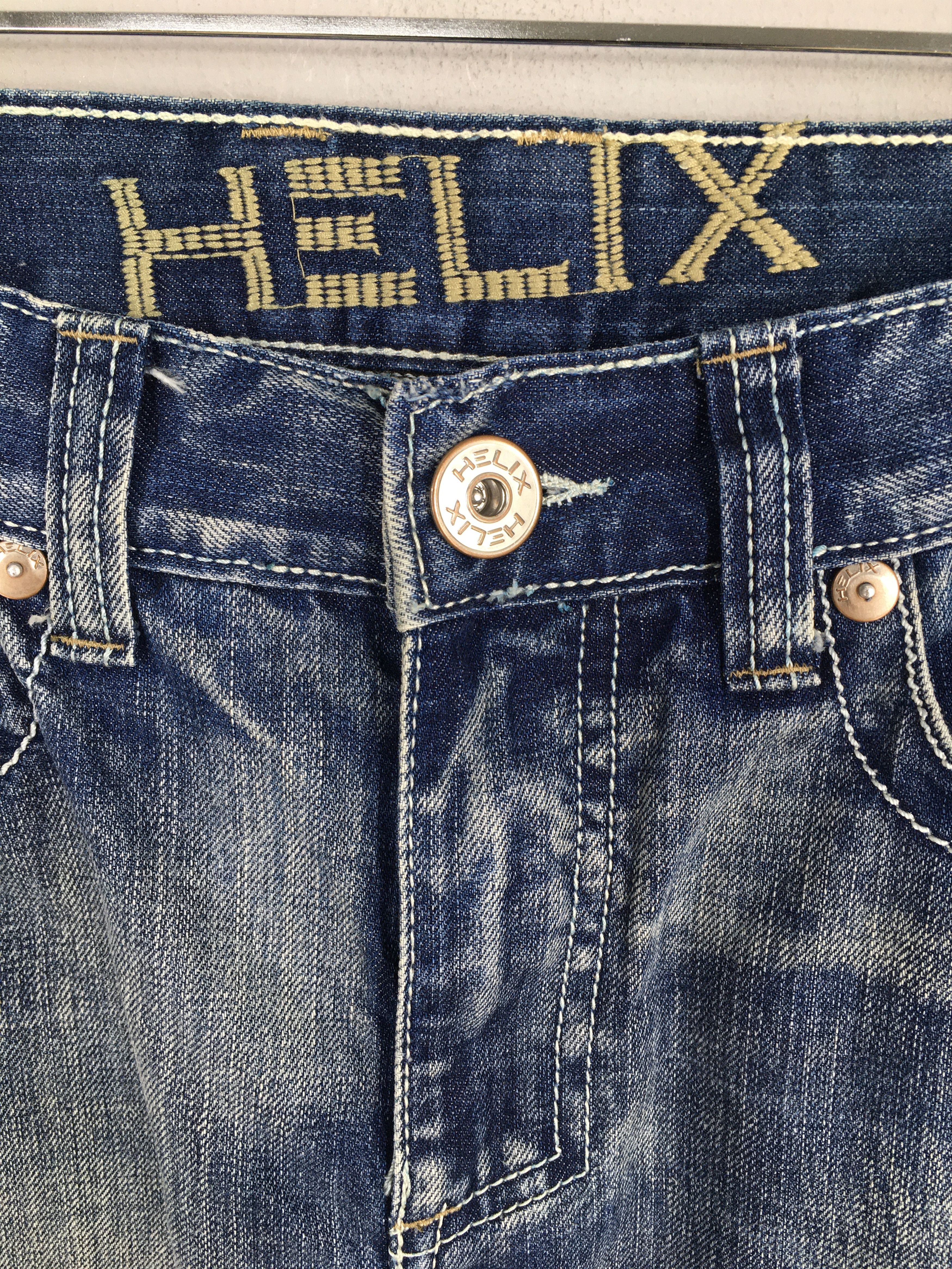 Helix Size 31x32 Vintage Y2K Helix Faded Flared Bootcut Jeans S208 Size US 31 - 5 Thumbnail