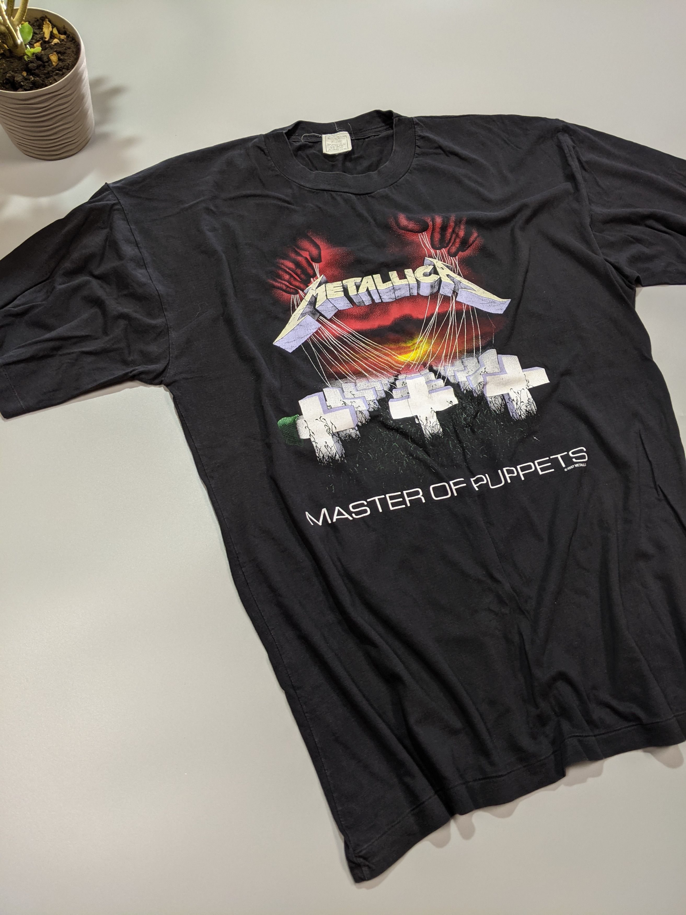 Metallica × Vintage Vintage 1987 Metallica Master of Puppets T-Shirt Size XL Size US XL / EU 56 / 4 - 2 Thumbnail