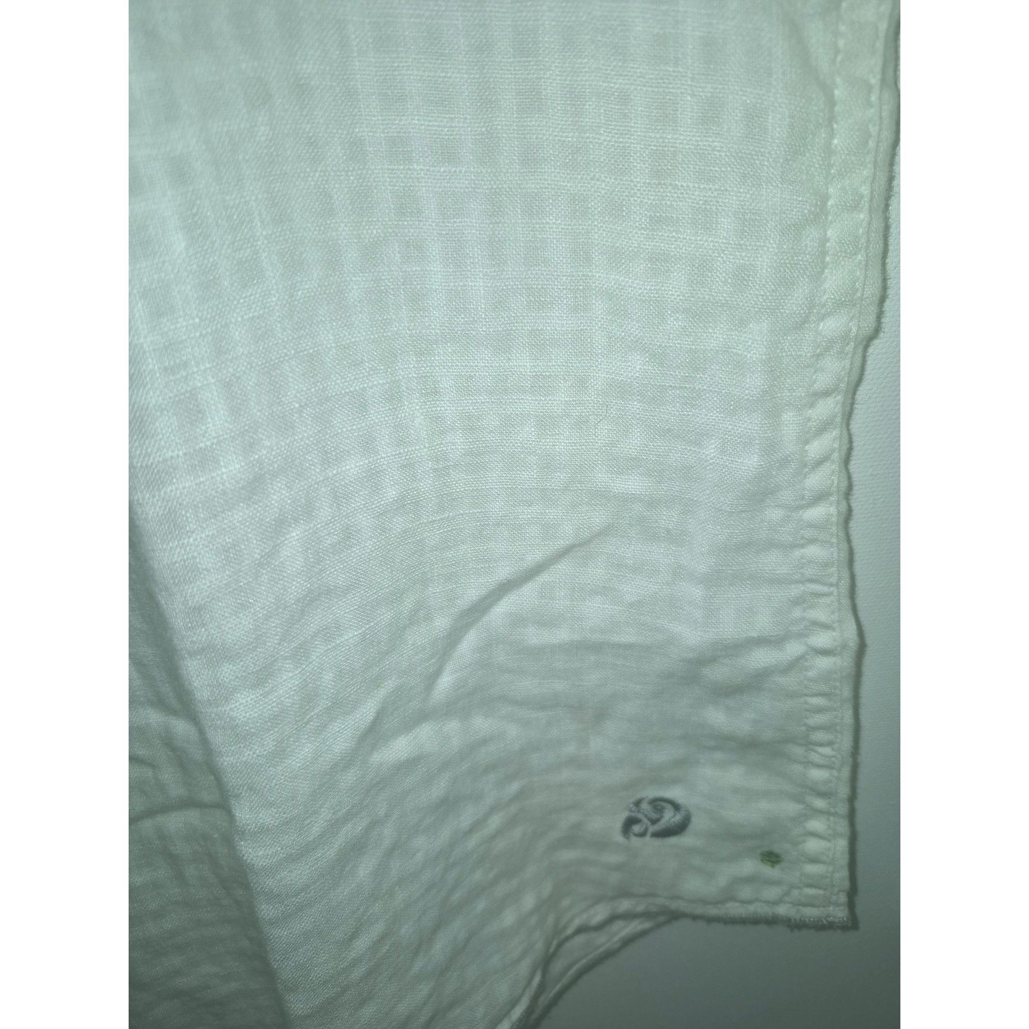 Vintage Margaritaville Modern Fit White Textured Linen Shirt Long Sl Size US M / EU 48-50 / 2 - 4 Thumbnail