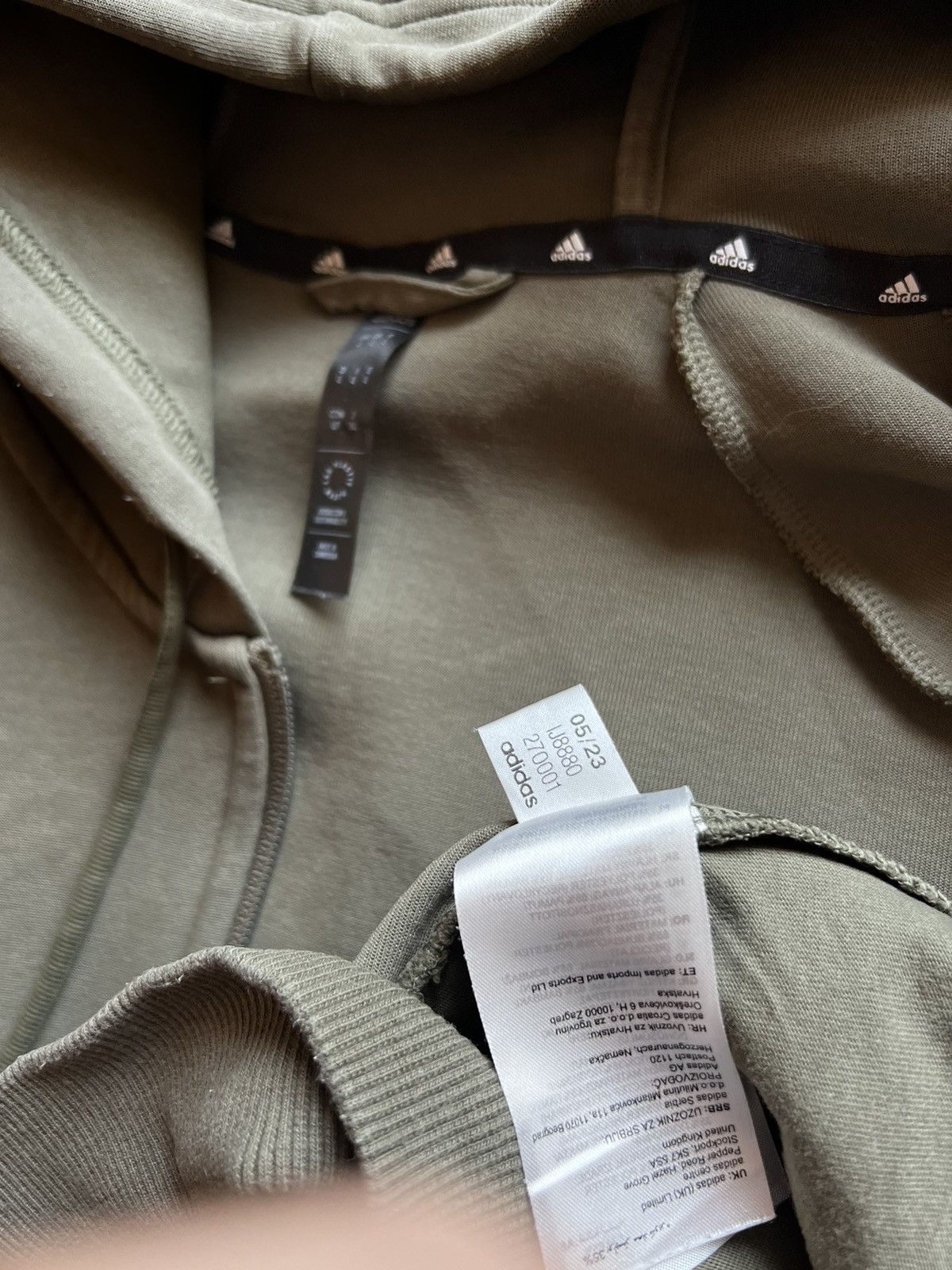 Adidas Adidas Warm Zip Hoodie in Khaki colour Size US L / EU 52-54 / 3 - 3 Thumbnail