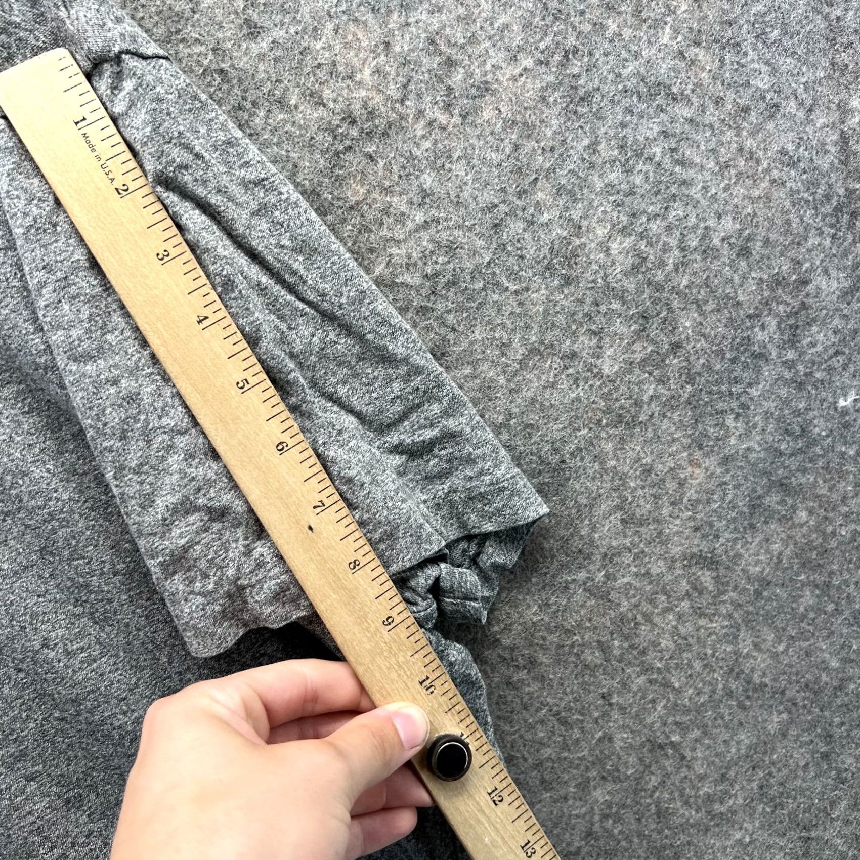 Polo Ralph Lauren VINTAGE Polo Ralph Lauren Shirt Mens XL Gray Crewneck Pony Heather Cotton Short Sleeve T-Shirt Classic All Seasons Men's Size US XL / EU 56 / 4 - 5 Thumbnail