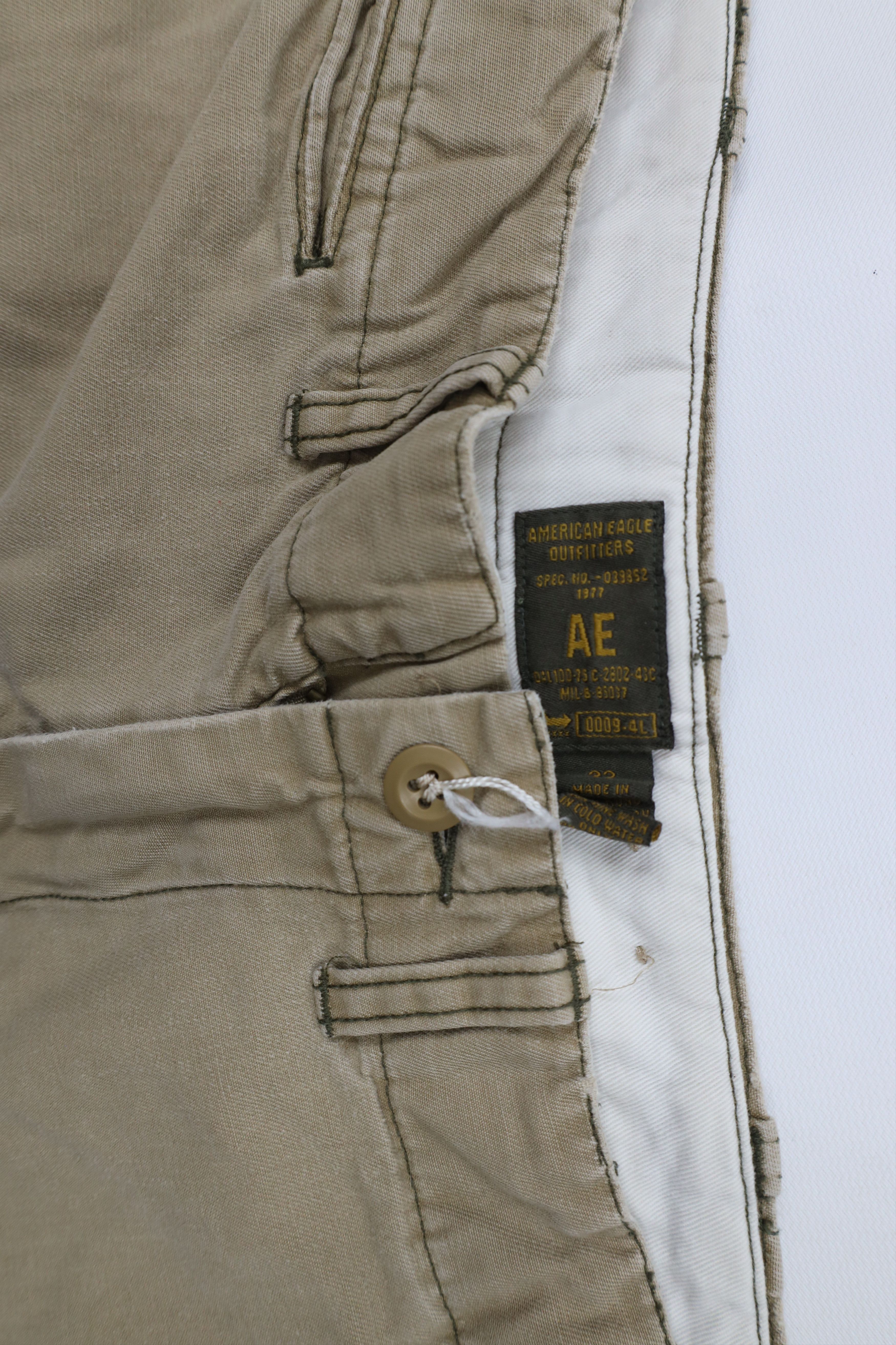 American Eagle Outfitters × Vintage Vintage 90s Y2K American Eagle Outfitters Heavy Cargo Shorts Size US 32 / EU 48 - 10 Thumbnail