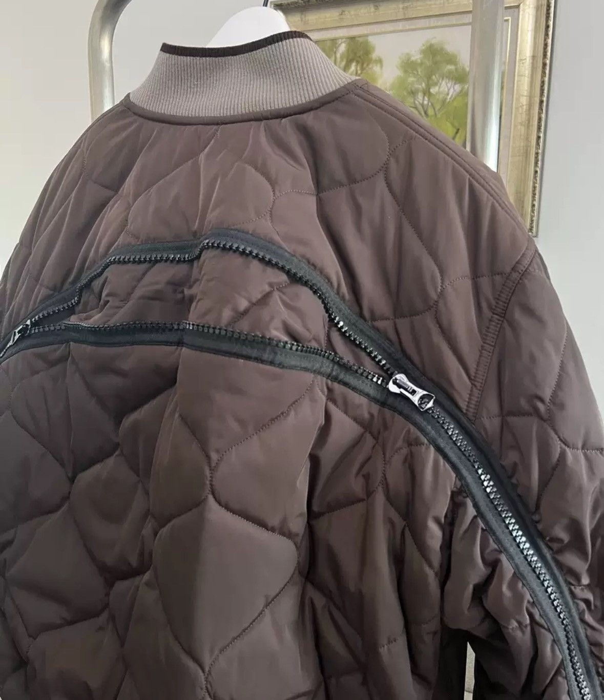 Dries Van Noten Dries van noten Brown zip back bomber jacket 2412-Nextarrow Size US XL / EU 56 / 4 - 3 Thumbnail