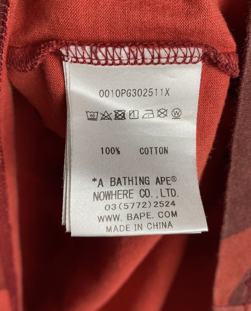 Bape Bape Star Red Camouflage Tee Size XS / US 0-2 / IT 36-38 - 4 Thumbnail