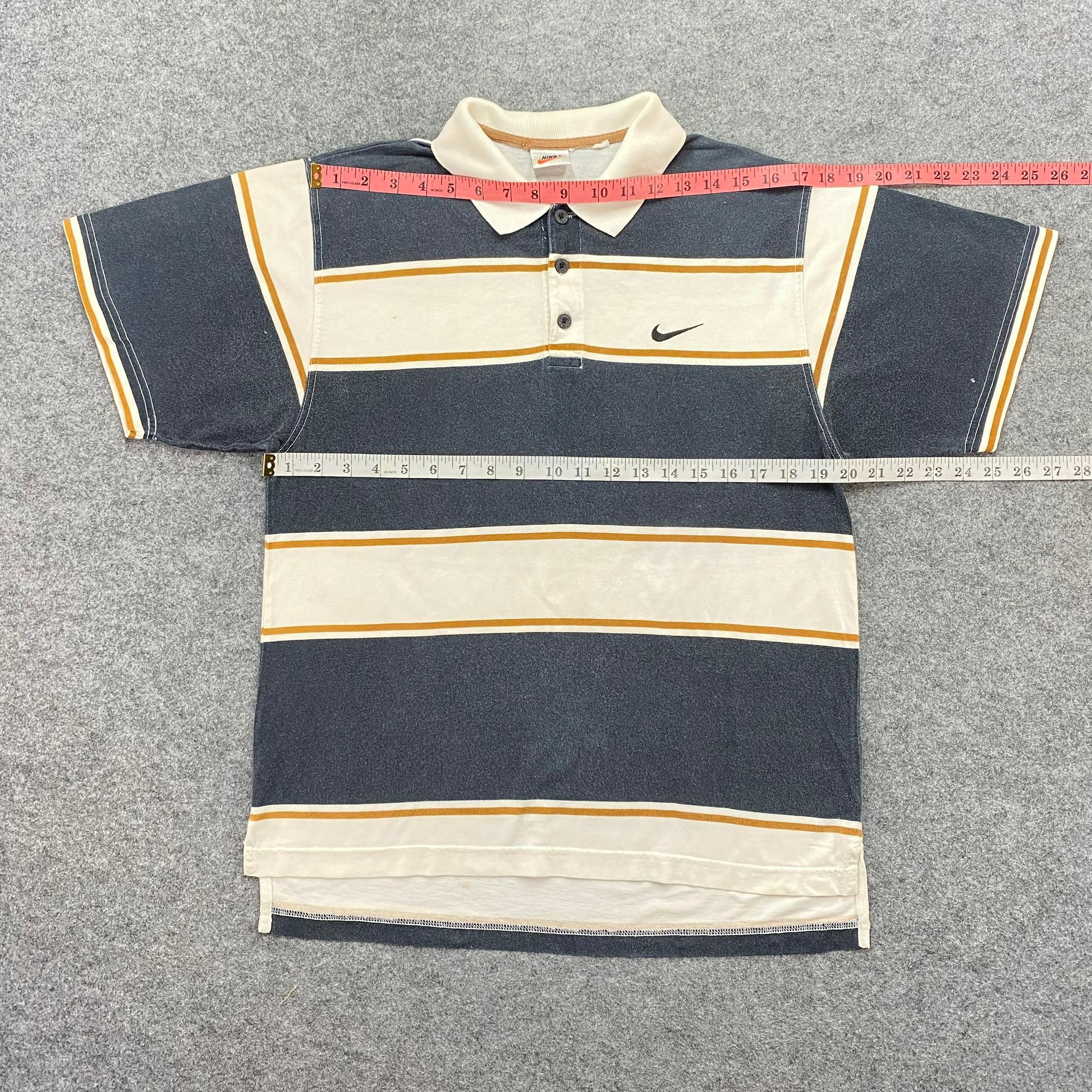 Nike Vintage Nike Stripe Polo Shirt Size US M / EU 48-50 / 2 - 3 Thumbnail