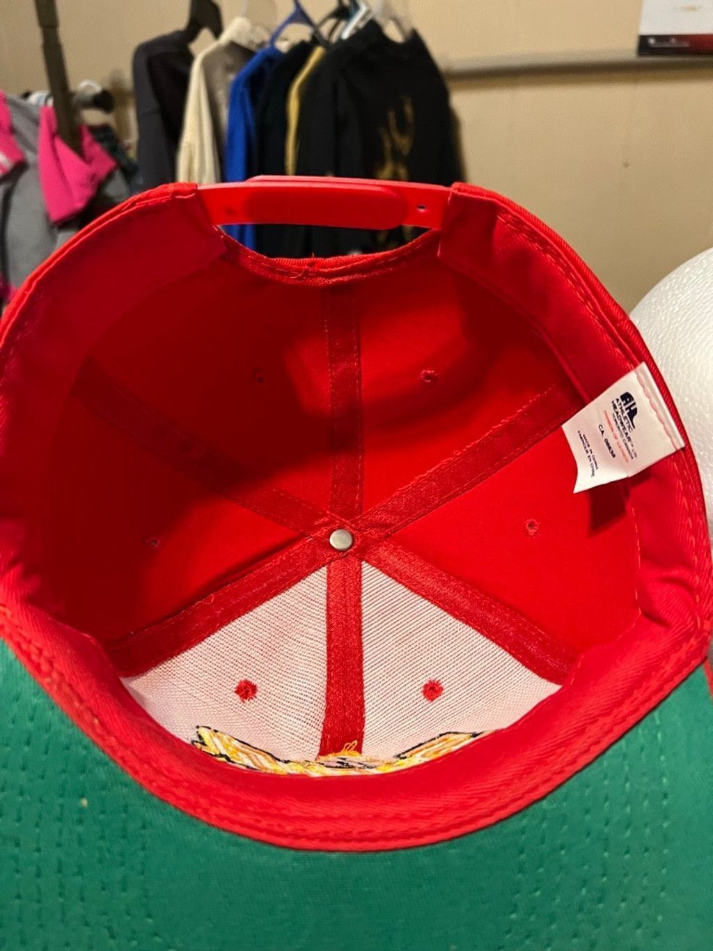 Vintage Men's Athletic Headwear Snap-on Racing Red Hat Size ONE SIZE - 5 Thumbnail