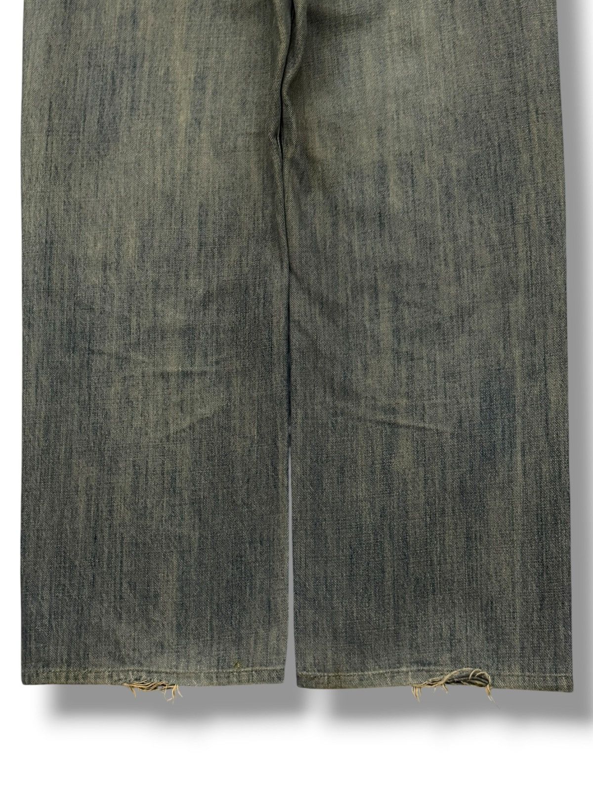 Japanese Brand Vintage Gold Rush Japan Y2K Wide Leg Denim Jeans | W33 Size US 33 - 7 Thumbnail