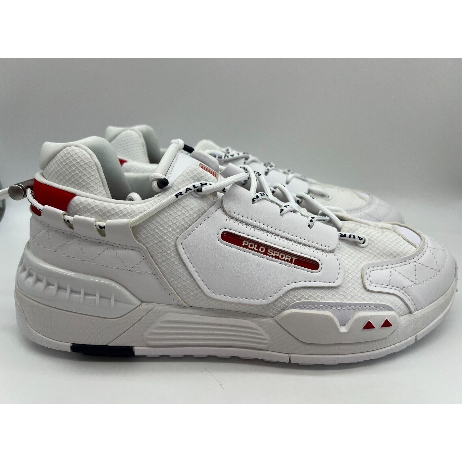 Polo Ralph Lauren Polo Sport PS200 SK LTL White Sneakers Men\'s Size 11 Amazon.com | Polo Ralph Lauren LEATHER/MESH-PS200-SK-HTL  main image 2