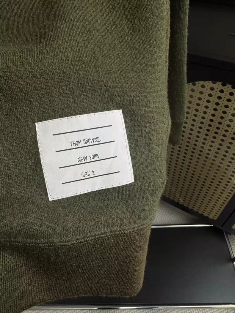 Thom Browne Thom Browne Military green hoodie Size US M / EU 48-50 / 2 - 5 Thumbnail
