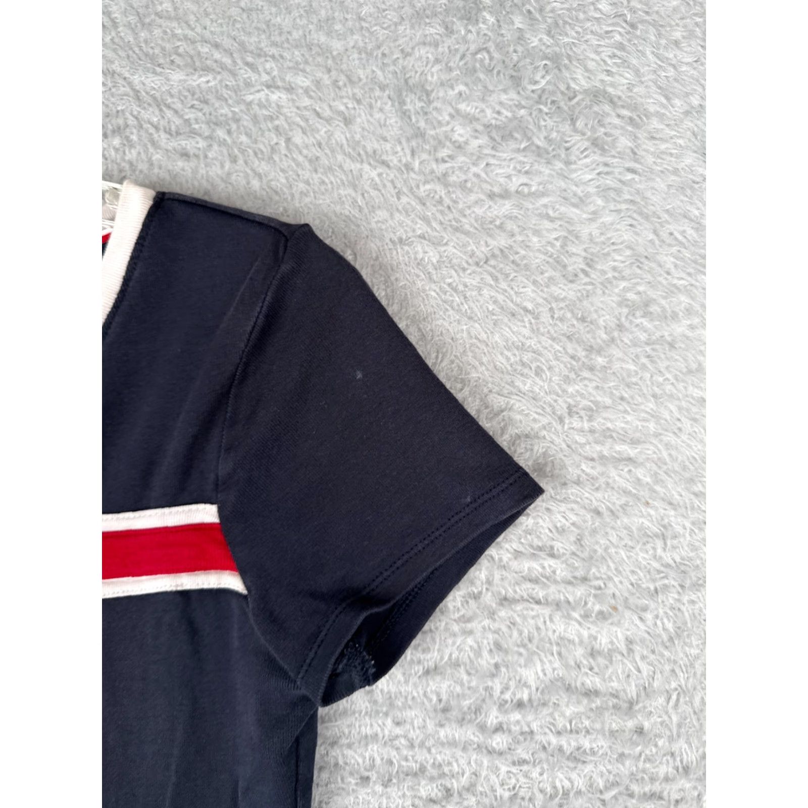Tommy Hilfiger VINTAGE Tommy Hilfiger Shirt Women XS Red Round Neck Short Sleeve Cotton Size XS / US 0-2 / IT 36-38 - 2 Thumbnail