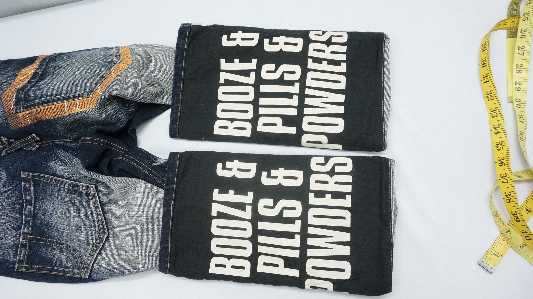 If Six Was Nine × PPFM × Tornado Mart PPFM Peyton Place Double Waist Distressed Roll Up Jeans Size US 29 - 17 Thumbnail