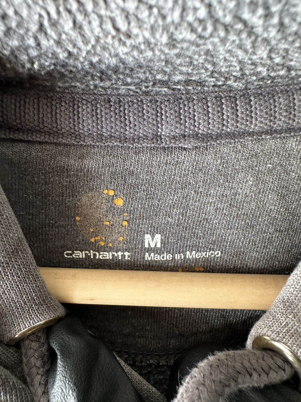 Carhartt × Stussy Y2K Vintage Carhartt grey distressed hoodie Size US M / EU 48-50 / 2 - 7 Thumbnail