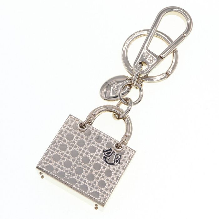 Dior CHRISTIAN DIOR Dior Keychain Lady Motif Gold Metal Bag Charm Key