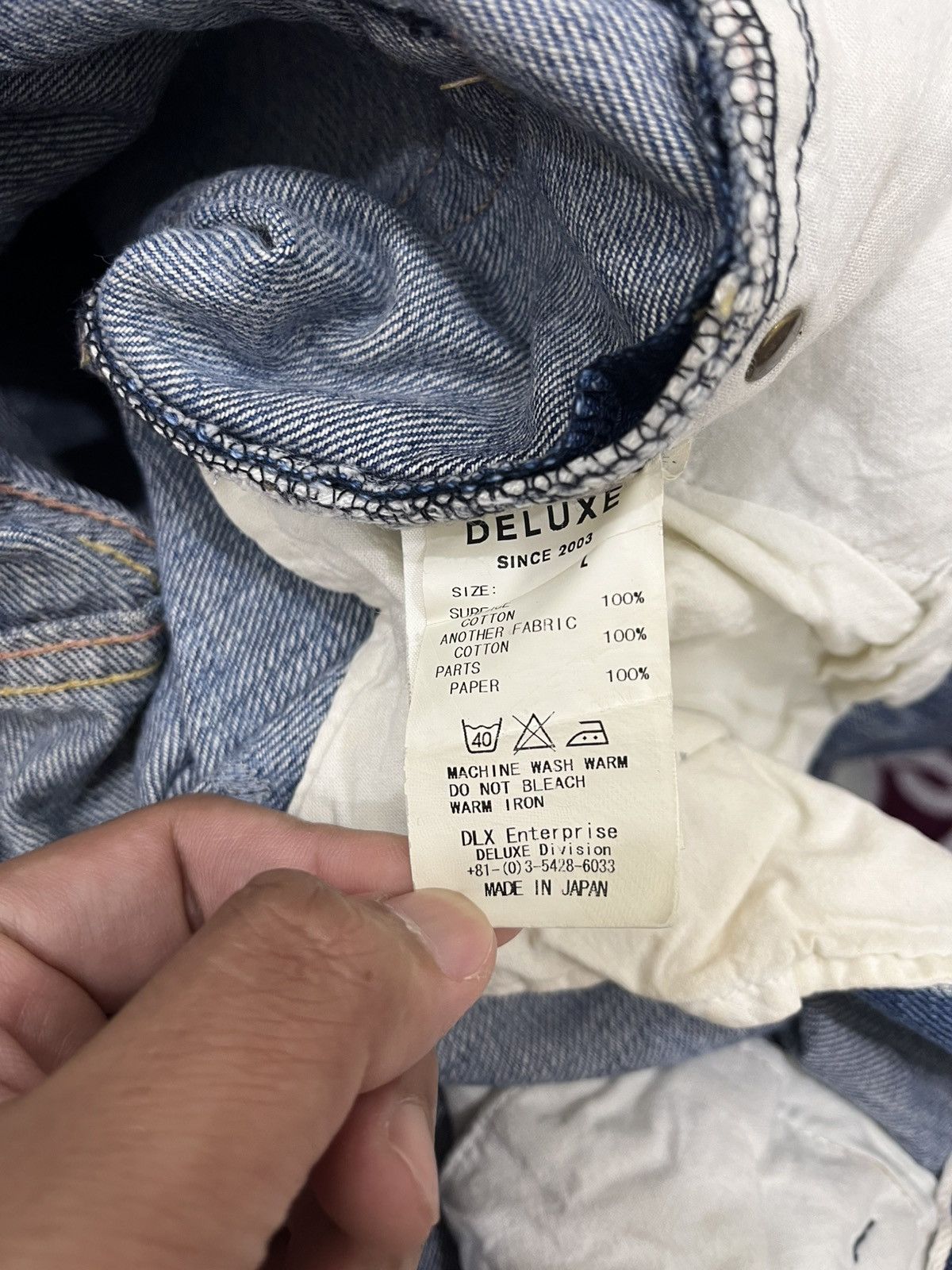 Japanese Brand Deluxe Clothing Distressed Reworked Half Selvedge Denim Size US 34 / EU 50 - 23 Thumbnail
