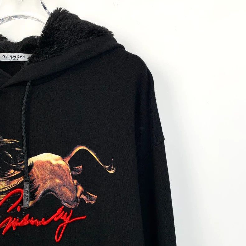 Givenchy Givenchy Black Tiger Pattern Printed Hoodie Size US M / EU 48-50 / 2 - 3 Thumbnail
