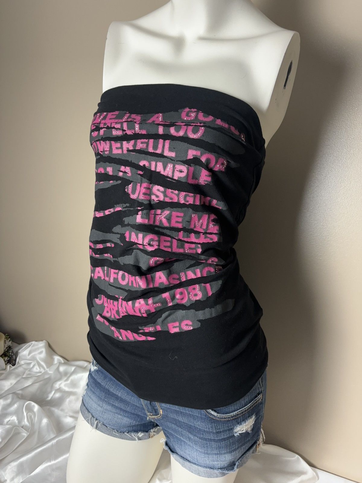 Guess Guess vintage glamour printed y2k tank top Size M / US 6-8 / IT 42-44 - 2 Thumbnail