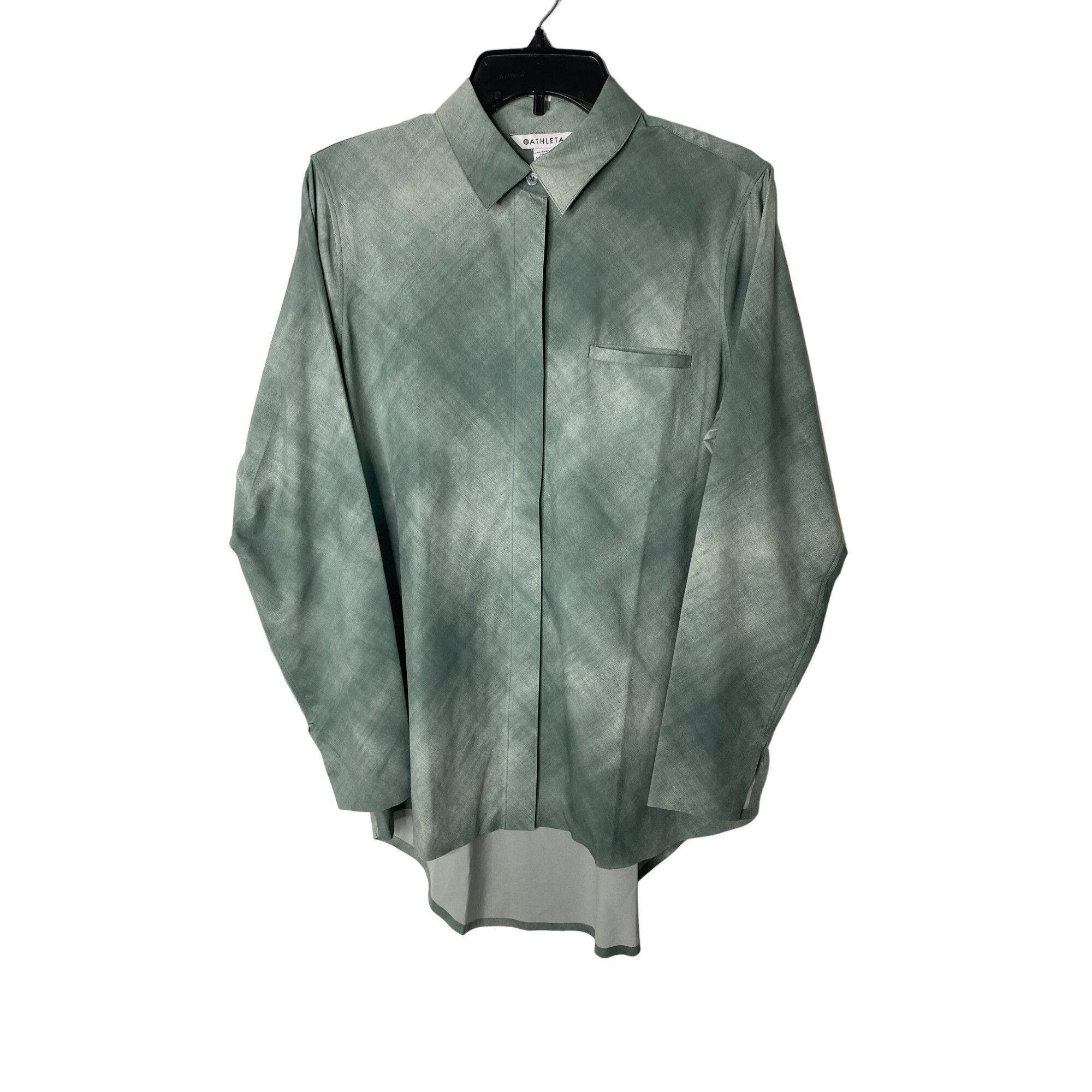 Athleta ATHLETA WOMEN'S URBANITE GREEN PRINTED TOP SZ M Size M / US 6-8 / IT 42-44 - 1 Thumbnail