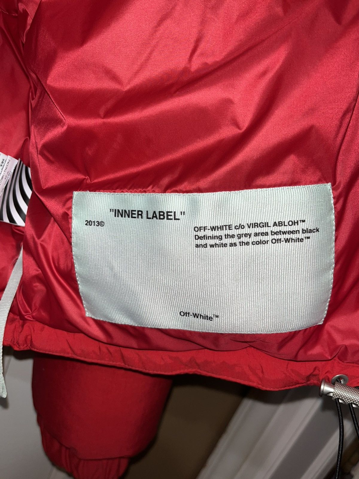 Off-White Off white red “down jacket” Size US L / EU 52-54 / 3 - 4 Thumbnail