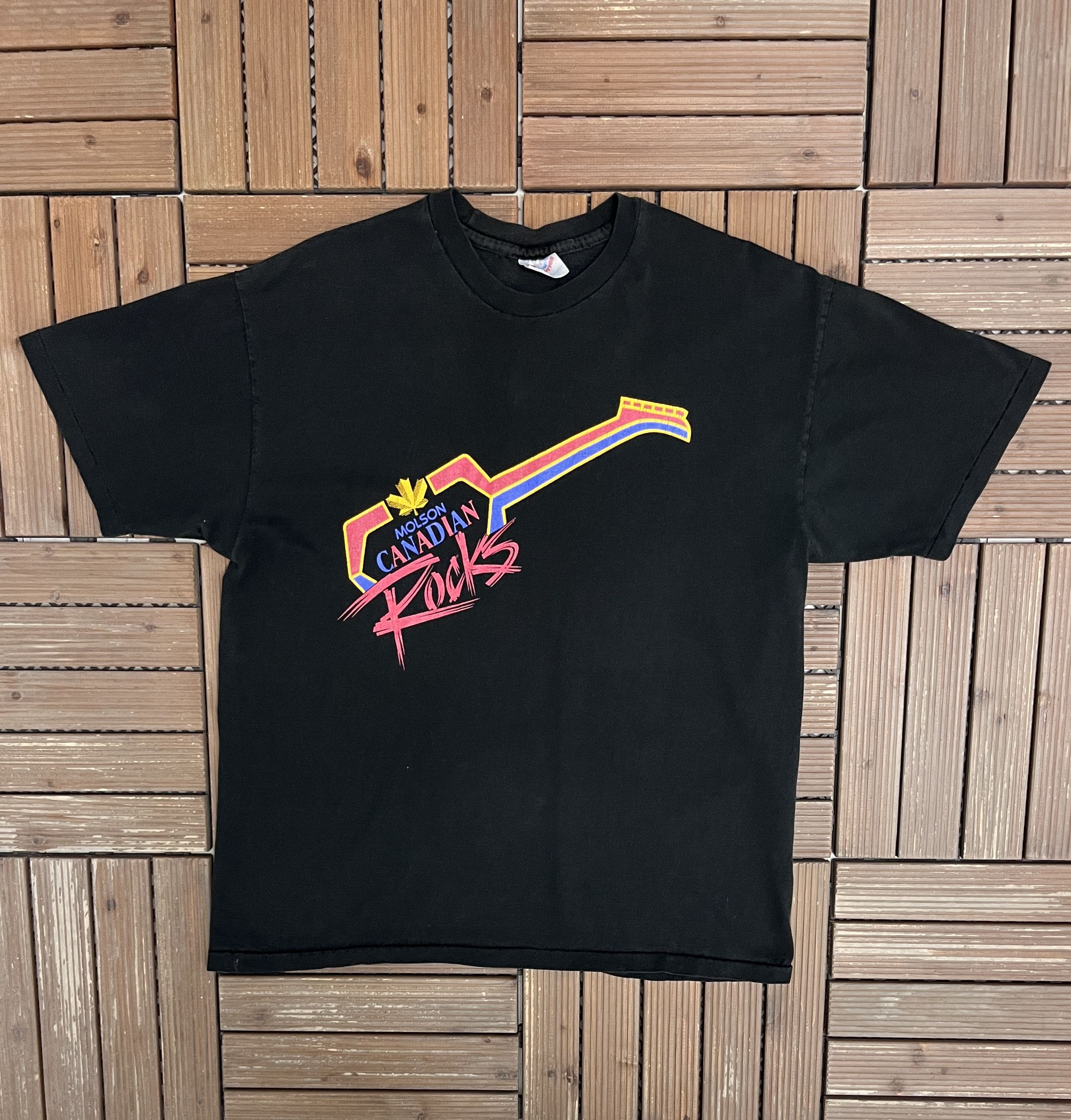 Vintage Molson Canadian Rocks Vintage T-Shirt Tee Size US XL / EU 56 / 4 - 1 Thumbnail