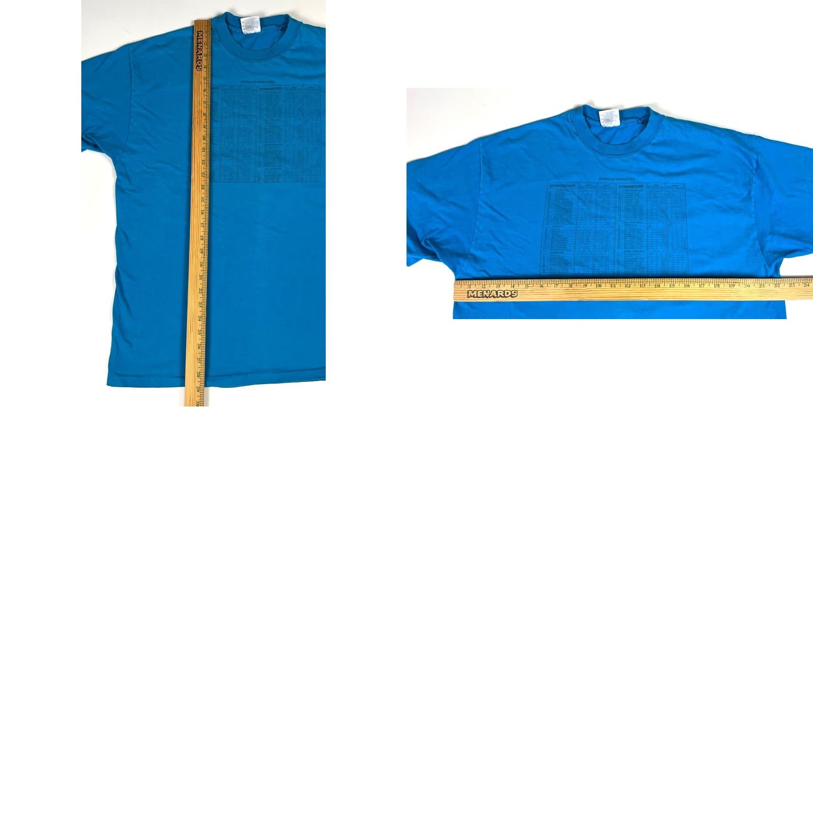 Hanes VINTAGE Hanes Beefy-T T-Shirt Men XL Degree Of Difficulties 90s Double-Sided Made in USA Blue Cotton Short Sleeve Crew Neck 1990s Theme Mens Size US XL / EU 56 / 4 - 8 Thumbnail