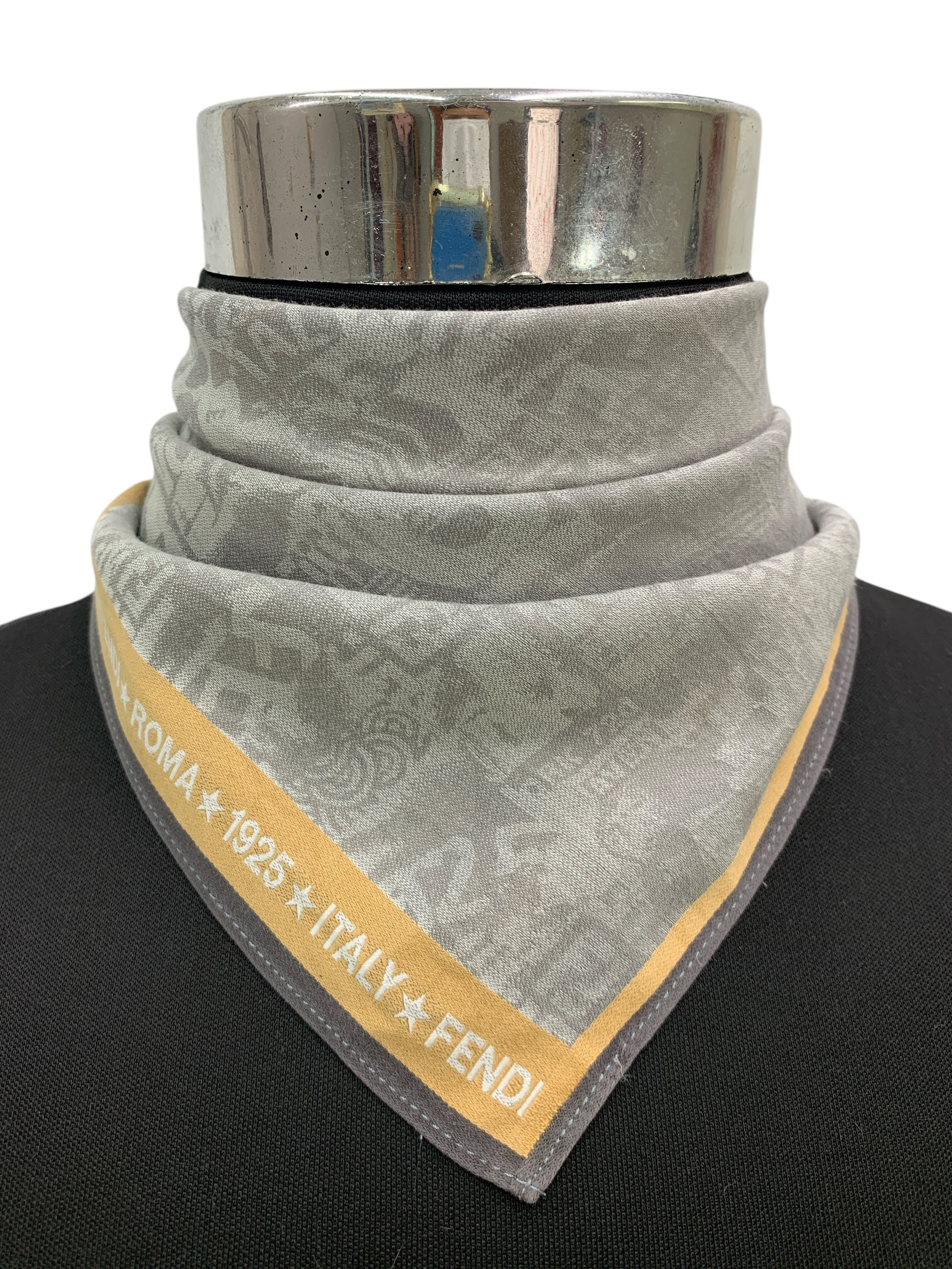 Fendi × Vintage Vintage Fendi Neckerchief Scarf Handkerchief - HKA924 Size ONE SIZE - 1 Thumbnail