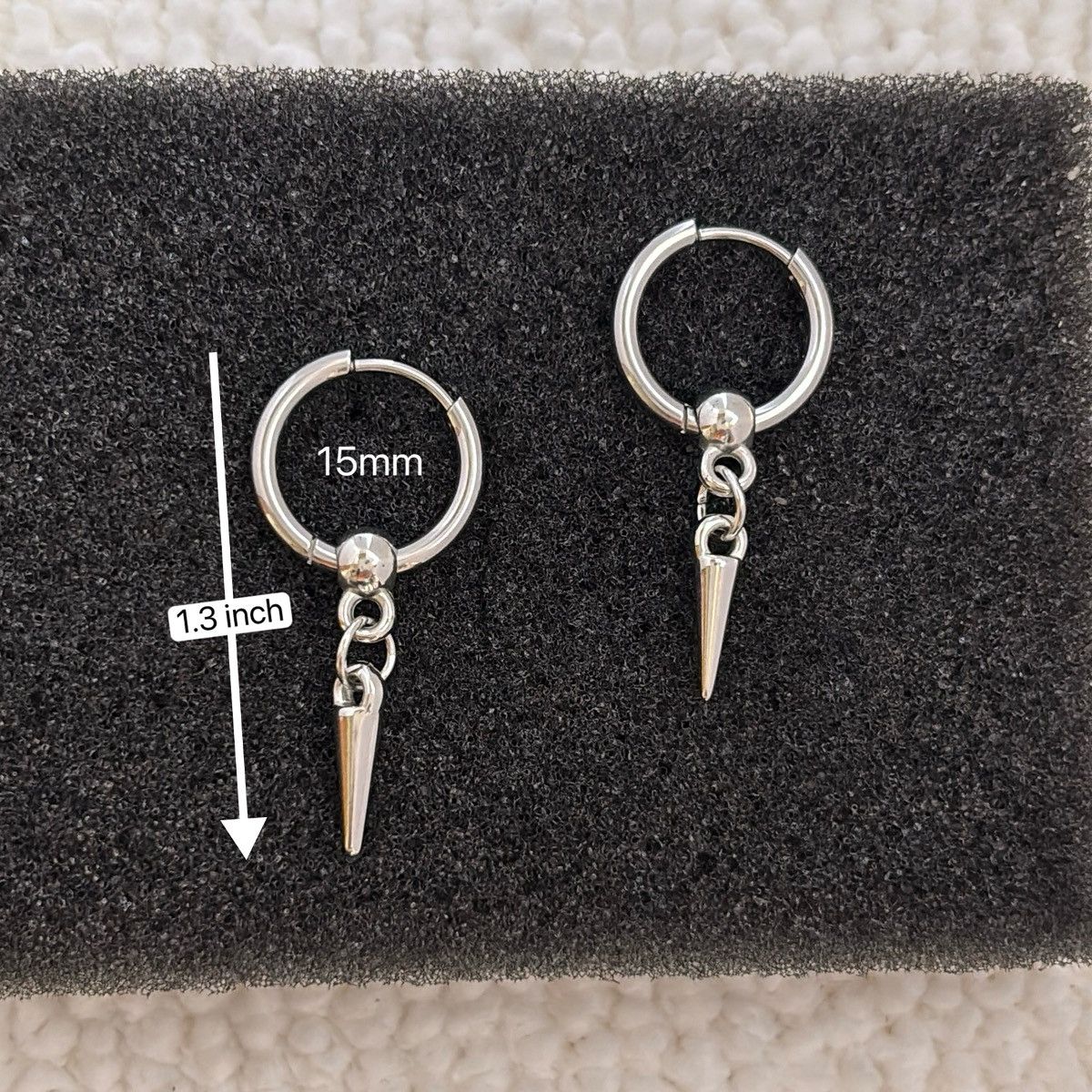 Other Minimalist Spike Dangle Drop Earrings for Men Women Size ONE SIZE - 2 Thumbnail