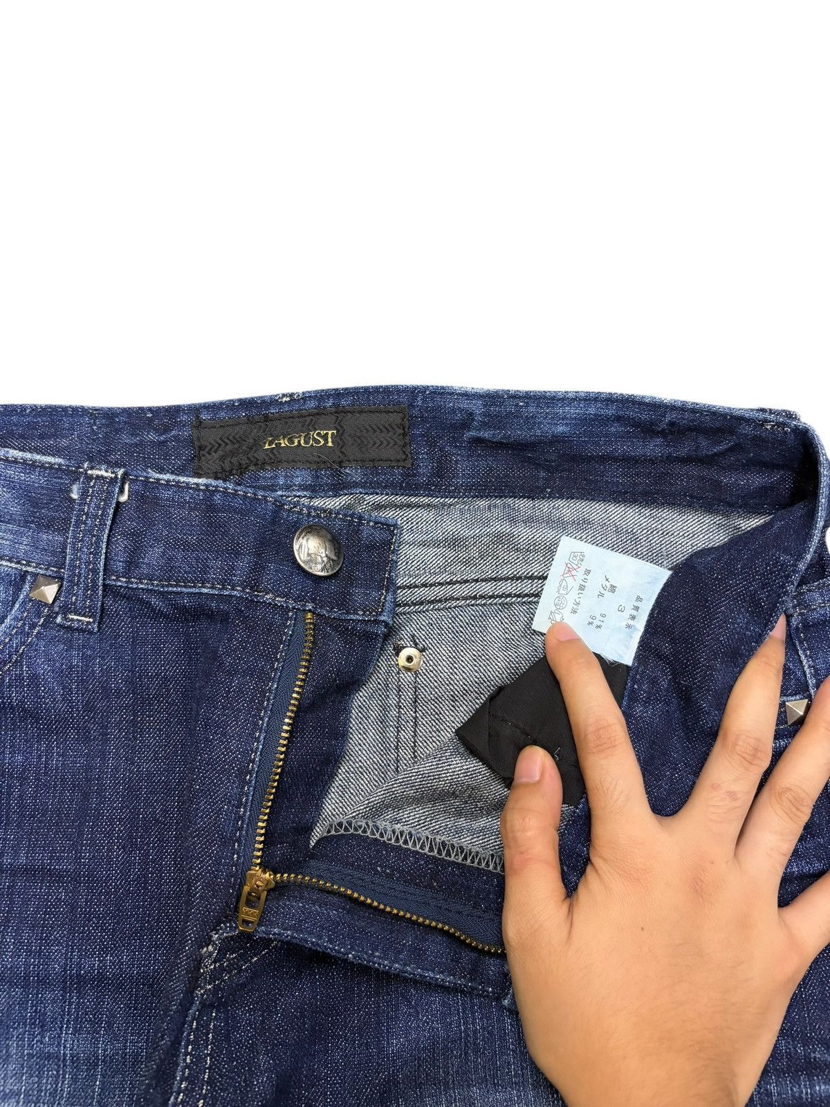 Hysteric Glamour Vintage Japanese Brand Distressed Flare Jeans Size 30" / US 8 / IT 44 - 5 Thumbnail