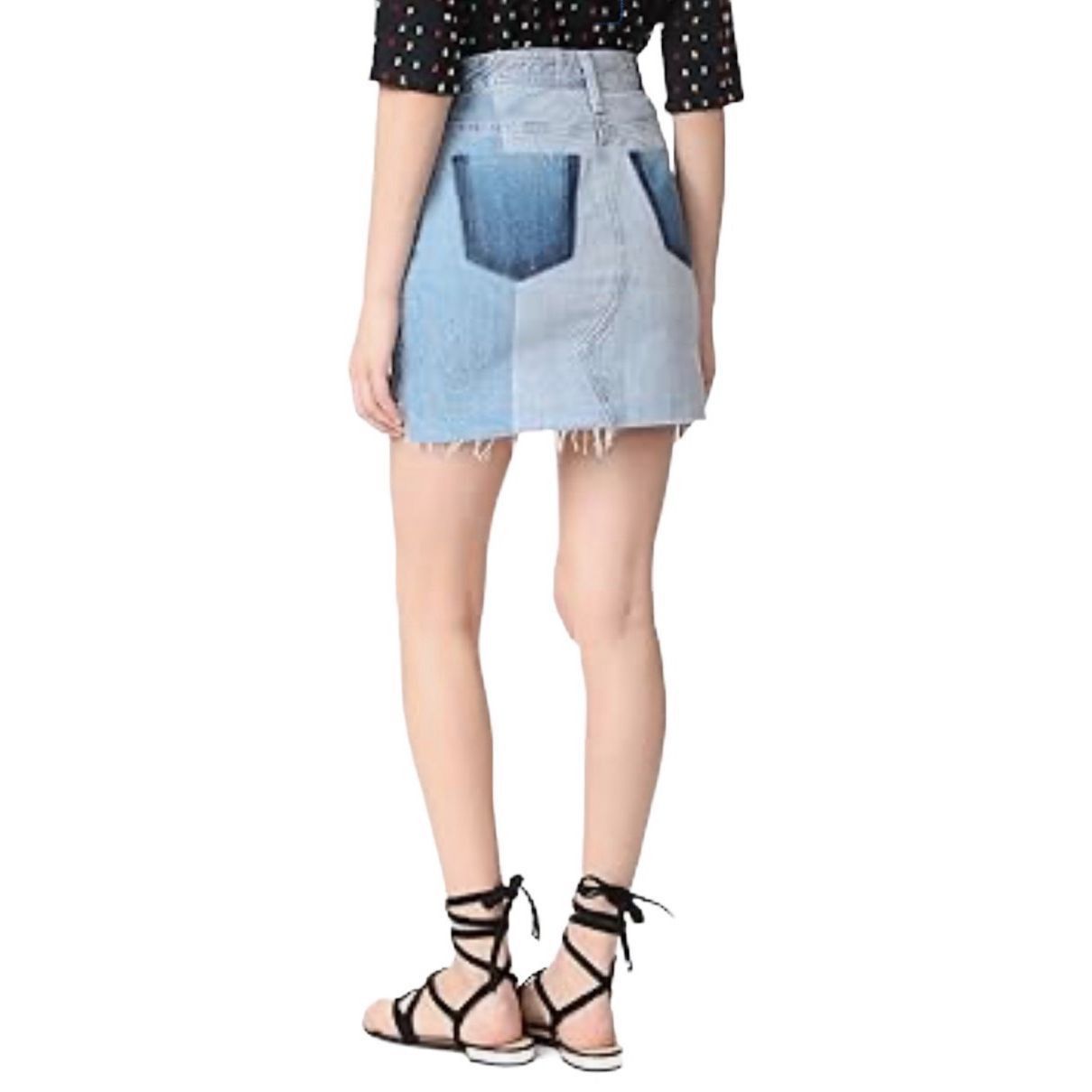 AG Adriano Goldschmied AG Adriano Goldschmied Jeans Denim Skirt 27 (399) Size 27" / US 4 / IT 40 - 3 Thumbnail