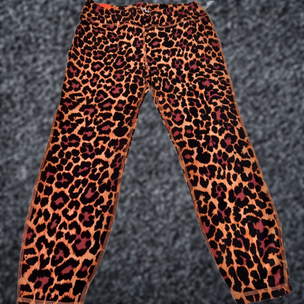 J.Crew J.Crew Womens Leopard Leggings 7/8 High-Rise Stretch Pants Large Multicolor Yoga Casual Size 36" / US 14 / IT 50 - 1 Thumbnail