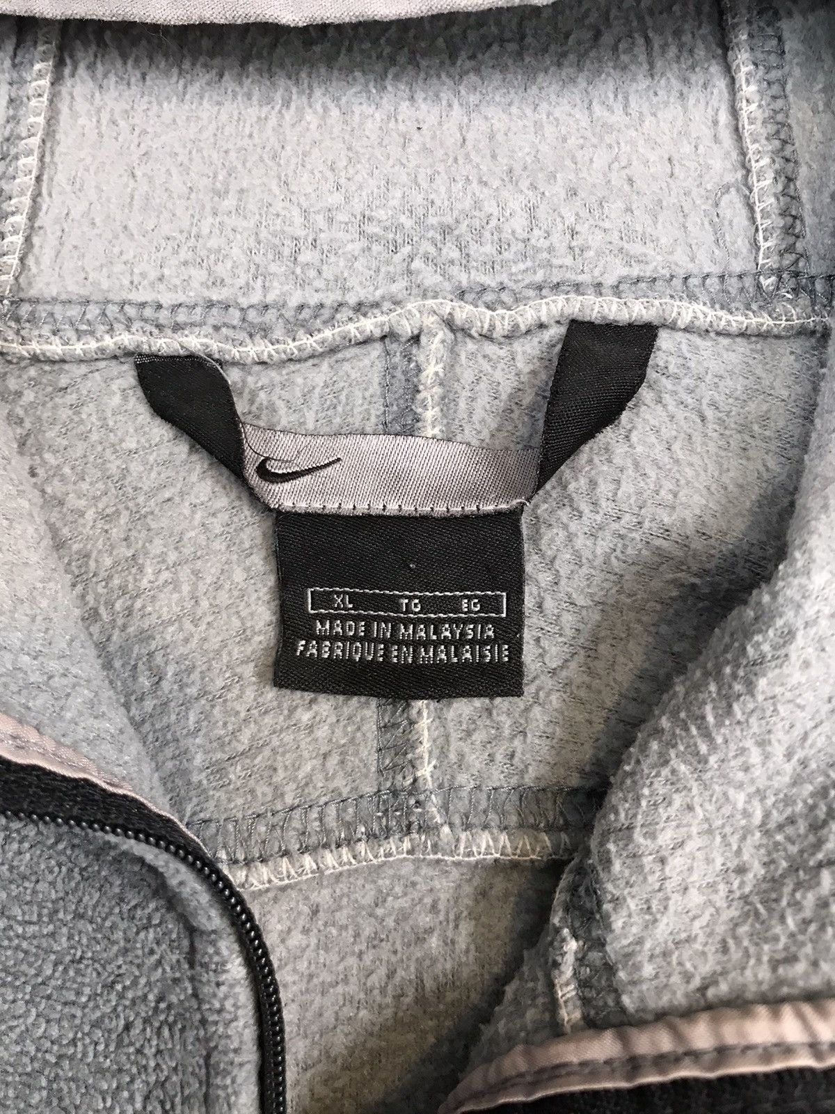 Nike × Vintage Vintage Nike baggy quarter zipper fleece hoodie Size US XL / EU 56 / 4 - 6 Thumbnail