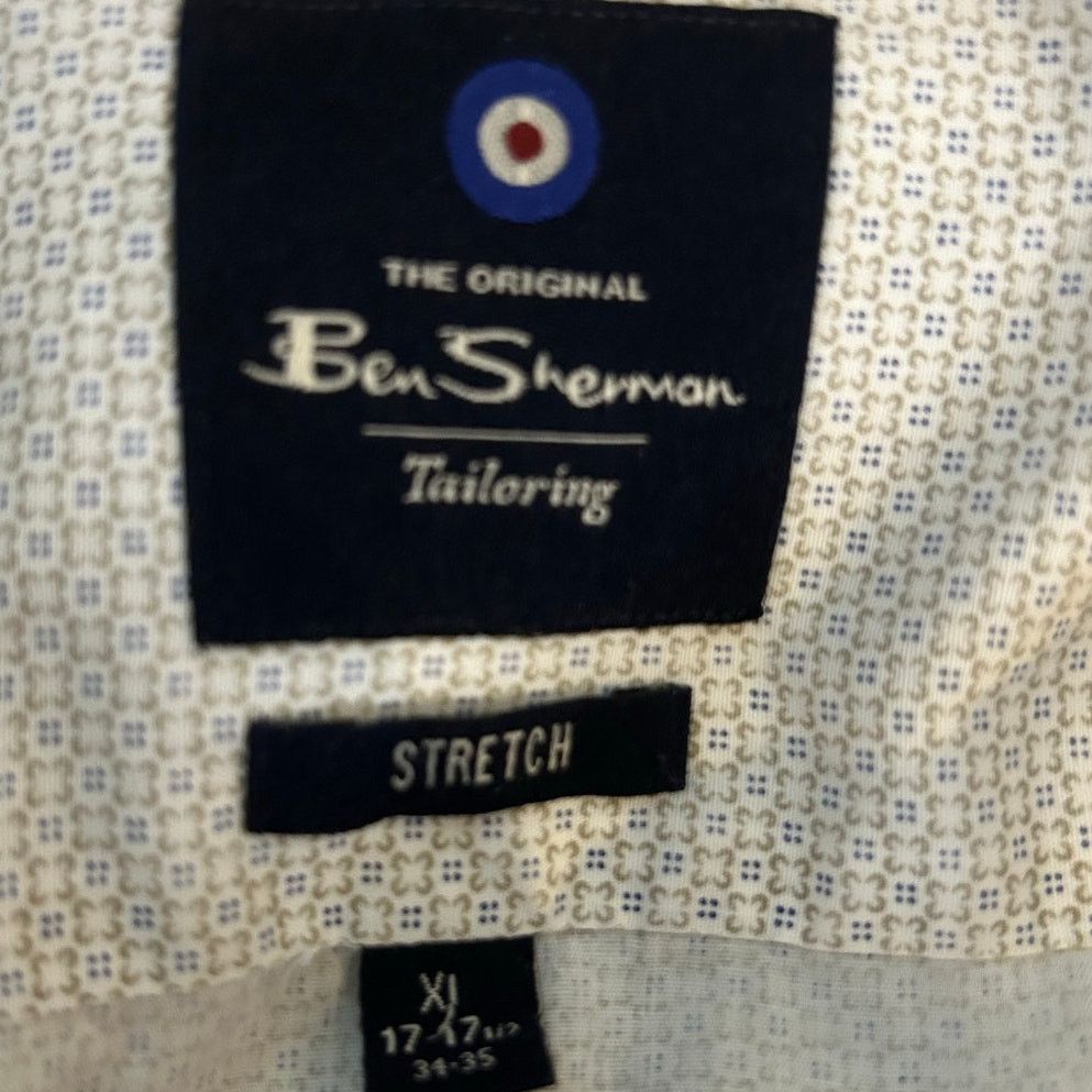 Ben Sherman Ben Sherman XL Stretch Dress Shirt Geometric Print Size US XL / EU 56 / 4 - 2 Thumbnail