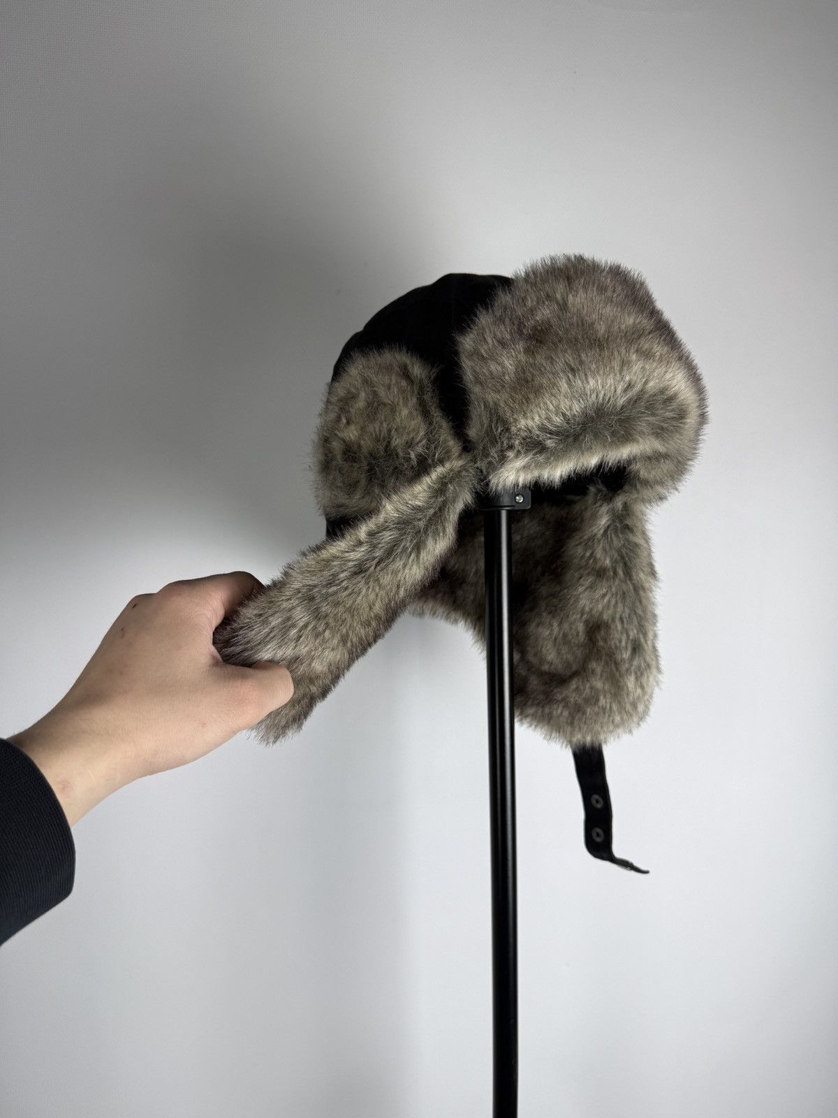 Japanese Brand × Vintage Y2K Vintage Avant Garde Hat Ushanka Fur Streetwear Style Alt Size ONE SIZE - 2 Thumbnail