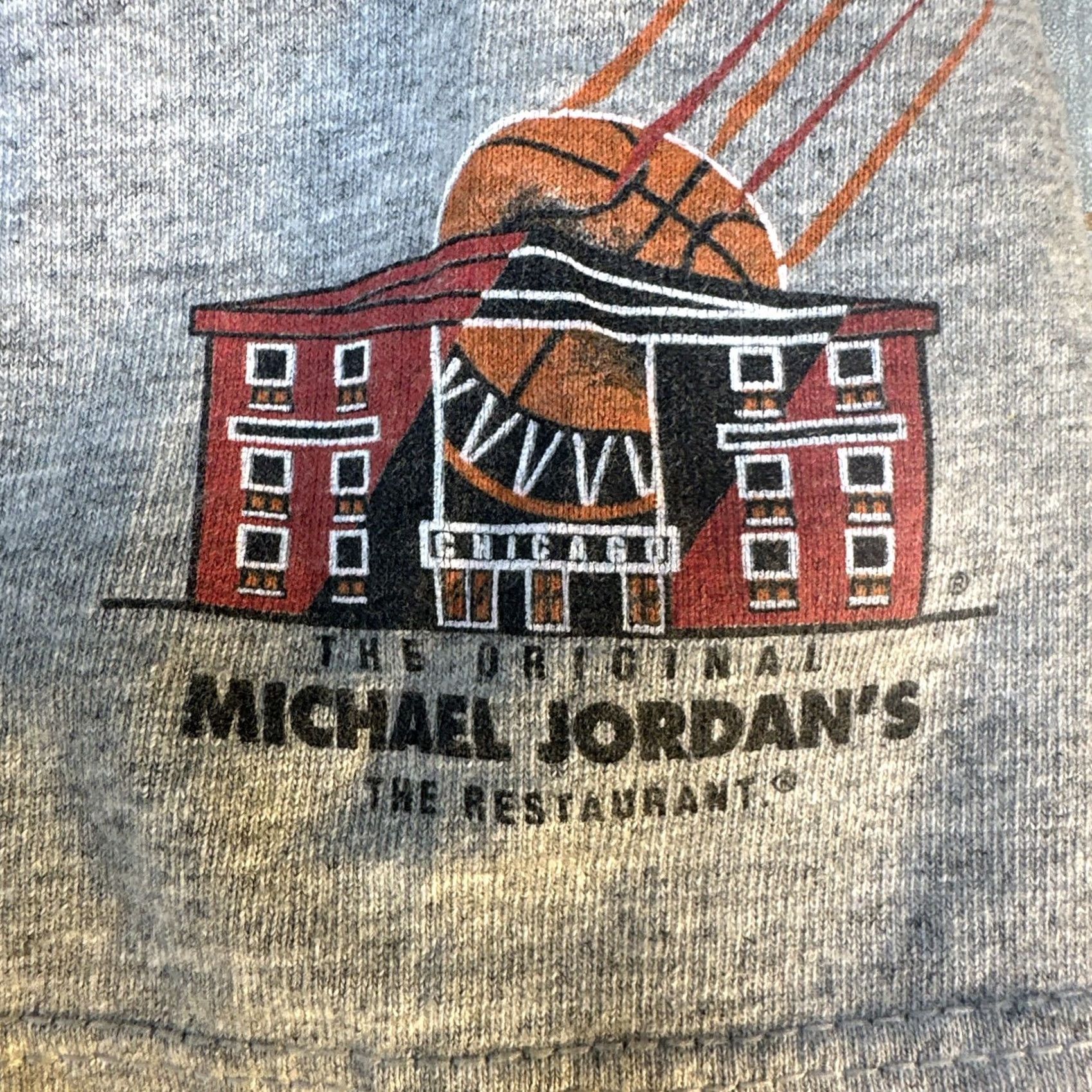 Nike VINTAGE Nike Michael Jordan Restaurant Shirt USA 23 Medium Gray Mens T-Shirt Size US M / EU 48-50 / 2 - 4 Thumbnail