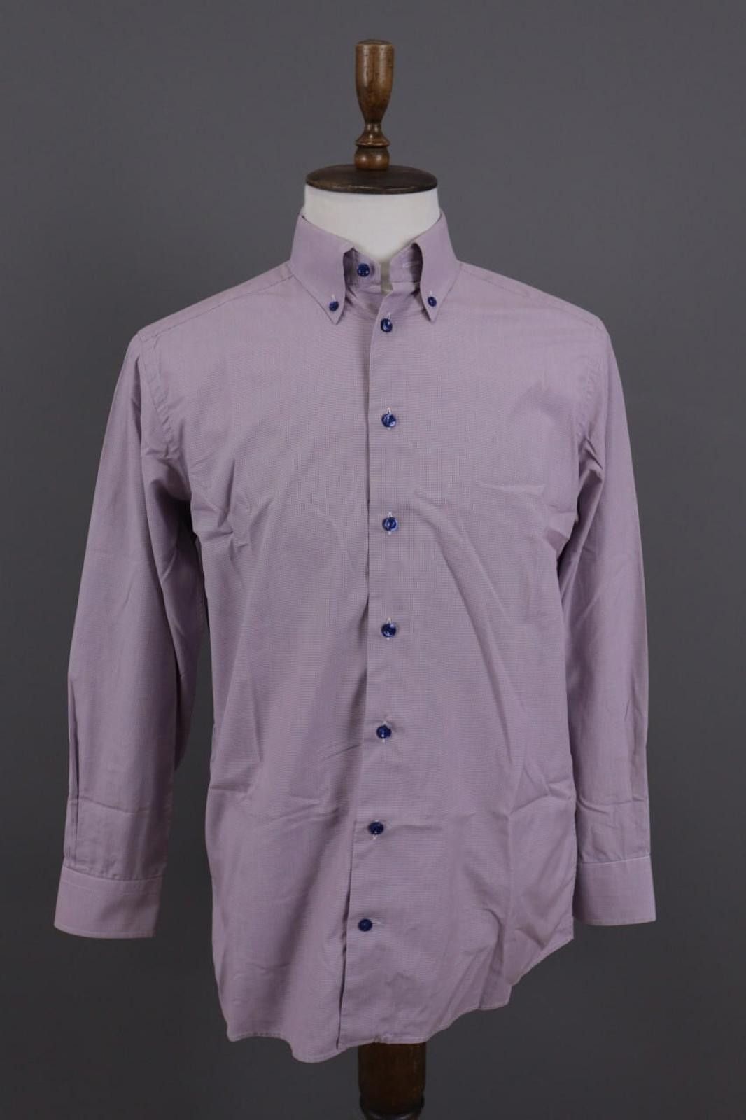 Eton Eton Contemporary Purple Brighton Printed Shirt 41 / 16 Size US M / EU 48-50 / 2 - 1 Thumbnail