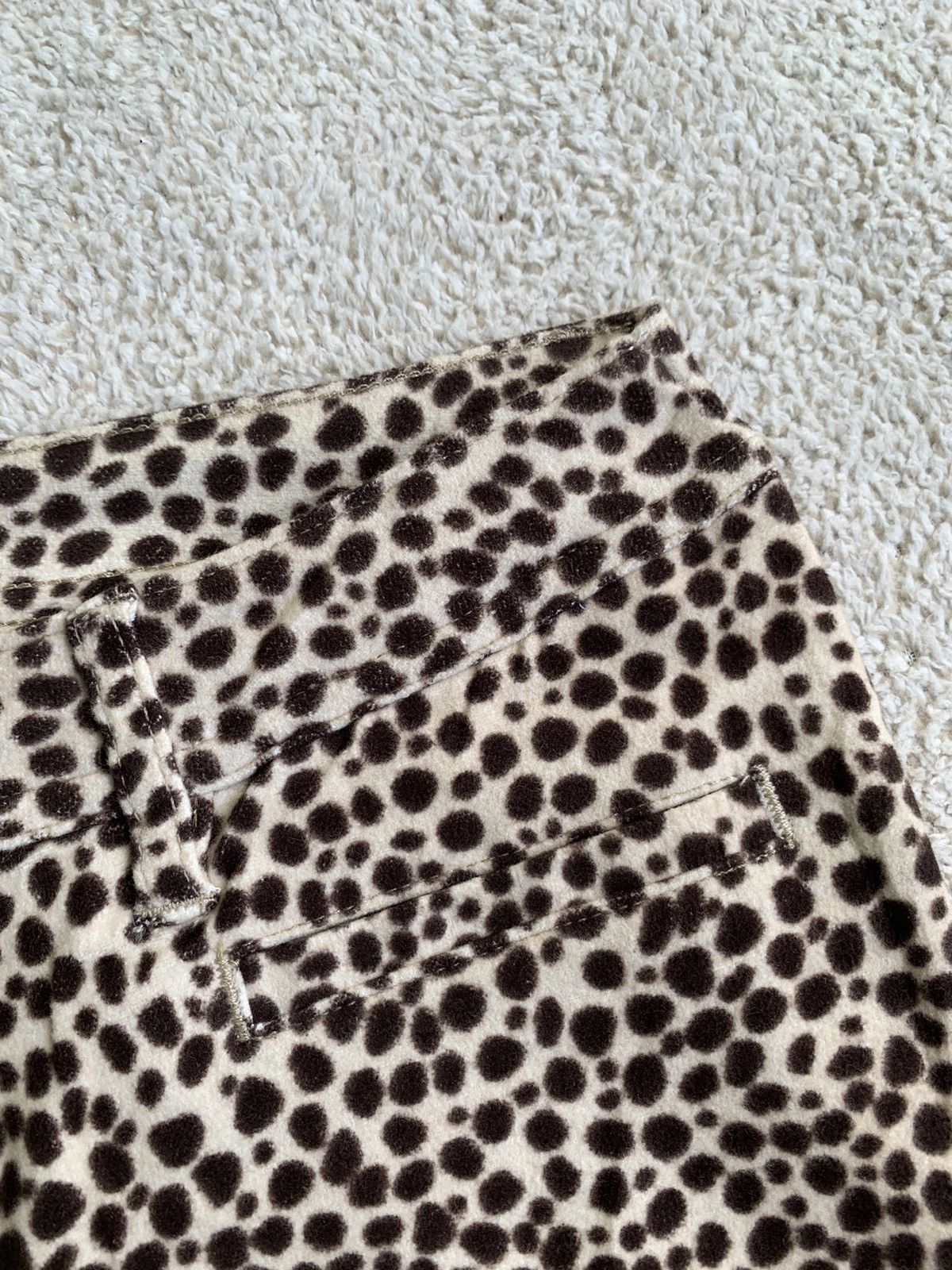 Designer × Moschino Moschino Leopard Flared Jeans Size 29" - 9 Thumbnail