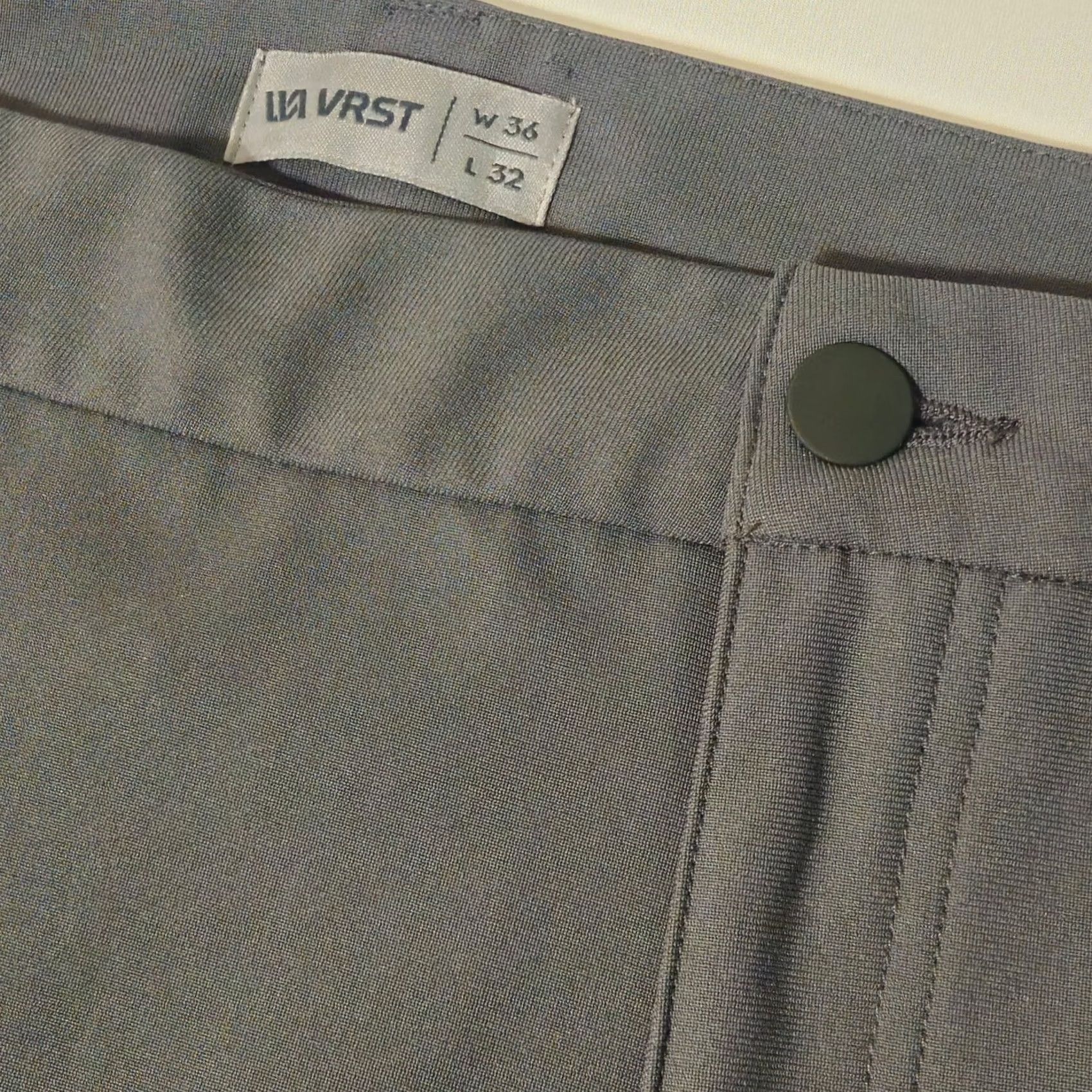 Vintage VRST Mens Performance Stretch Flat Front Trousers Size US 36 / EU 52 - 3 Thumbnail