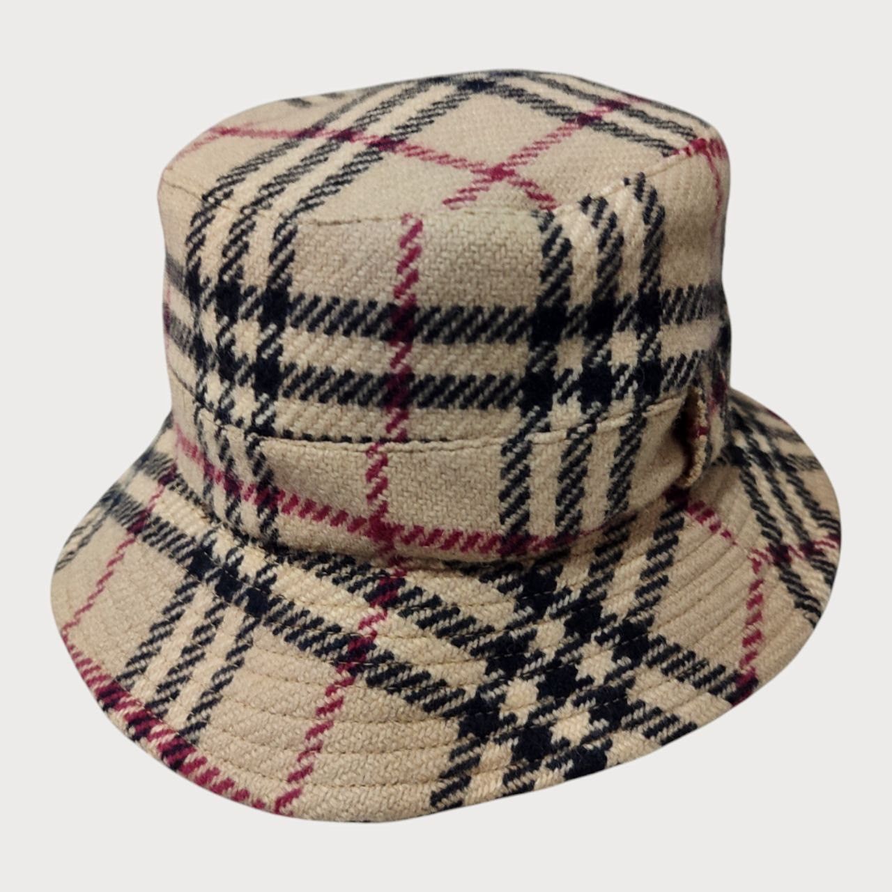 Burberry × Vintage Vintage Burberry wool bucket hat Size ONE SIZE - 3 Thumbnail