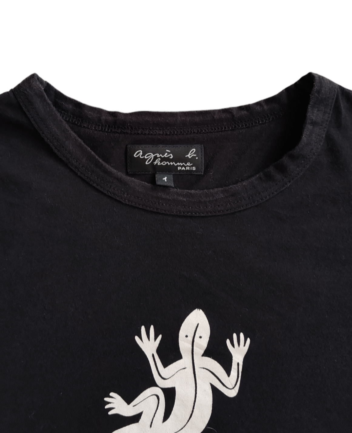 agnes b. Agnes B Homme Coulos Lizard Logo Vintage 90s Womens T shirt Size S / US 4 / IT 40 - 5 Thumbnail