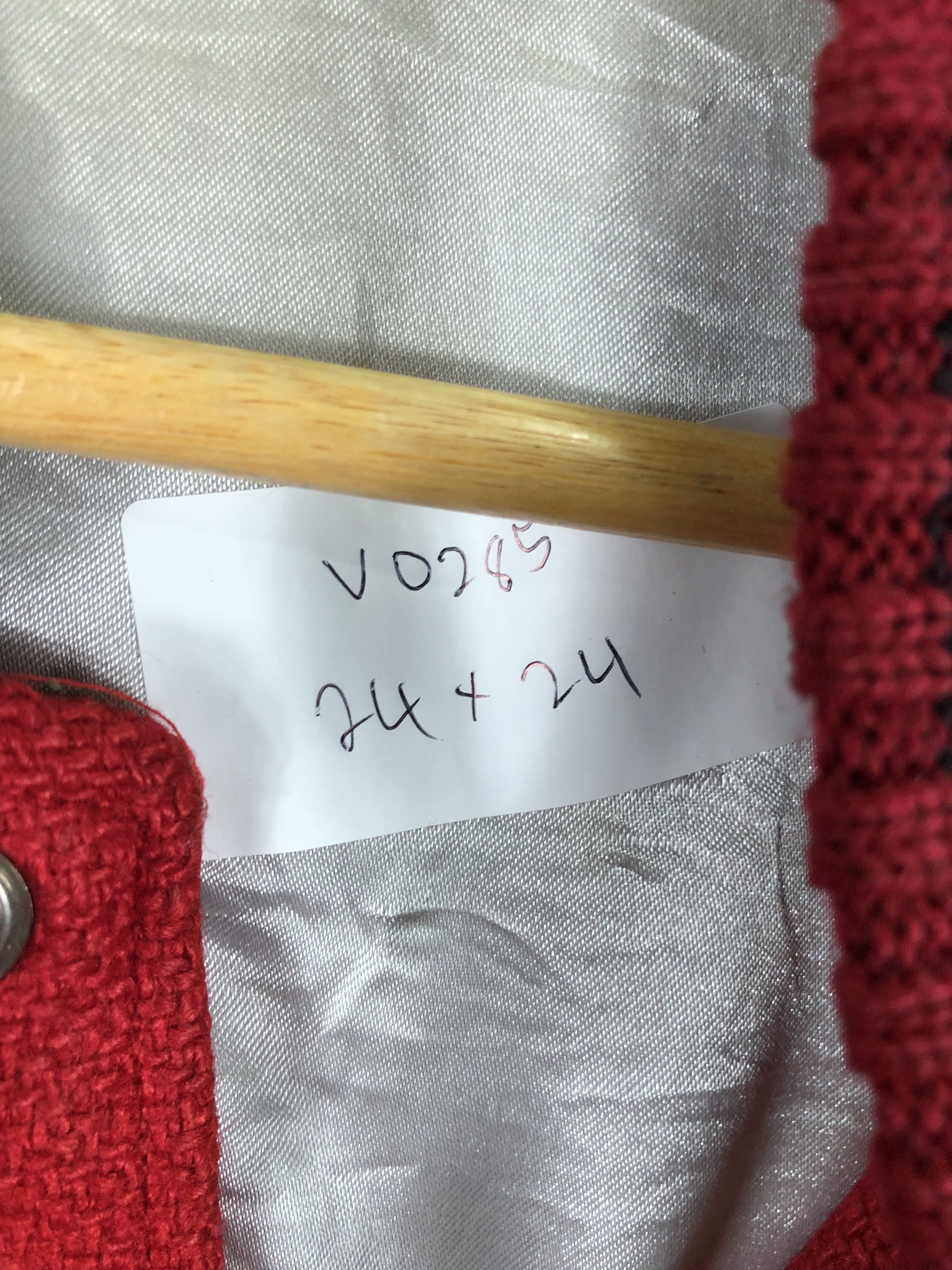 Japanese Brand Vintage 90s NFL Embroidery Logo Varsity Jacket Red V0285 Size US L / EU 52-54 / 3 - 8 Thumbnail