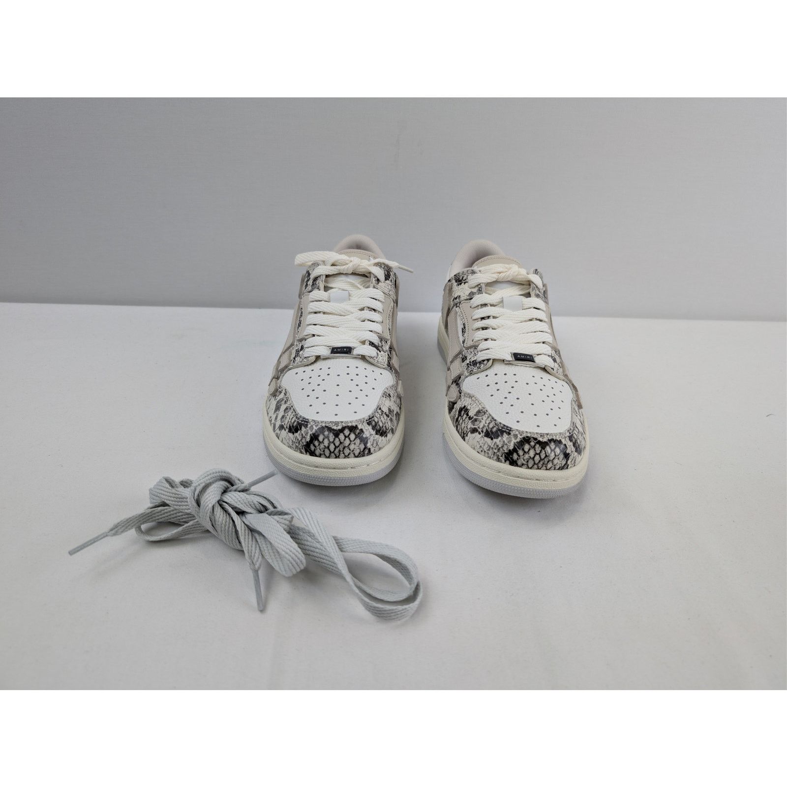 Amiri o1rshd1 Snake Skeleton Top Low Sneakers in Alabaster Size US 11 / EU 44 - 7 Thumbnail