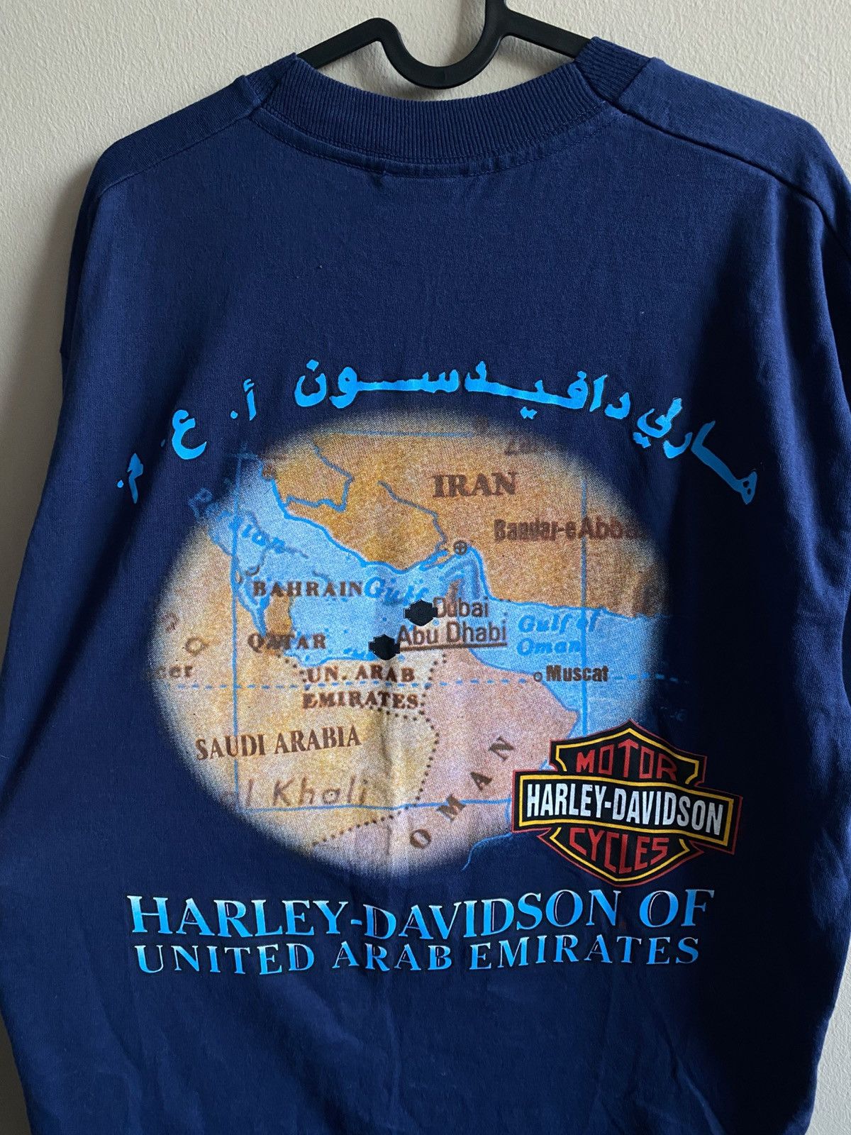 Harley Davidson Vintage 1996 Harley-Davidson Arab Emirates T-Shirt Size US L / EU 52-54 / 3 - 9 Thumbnail