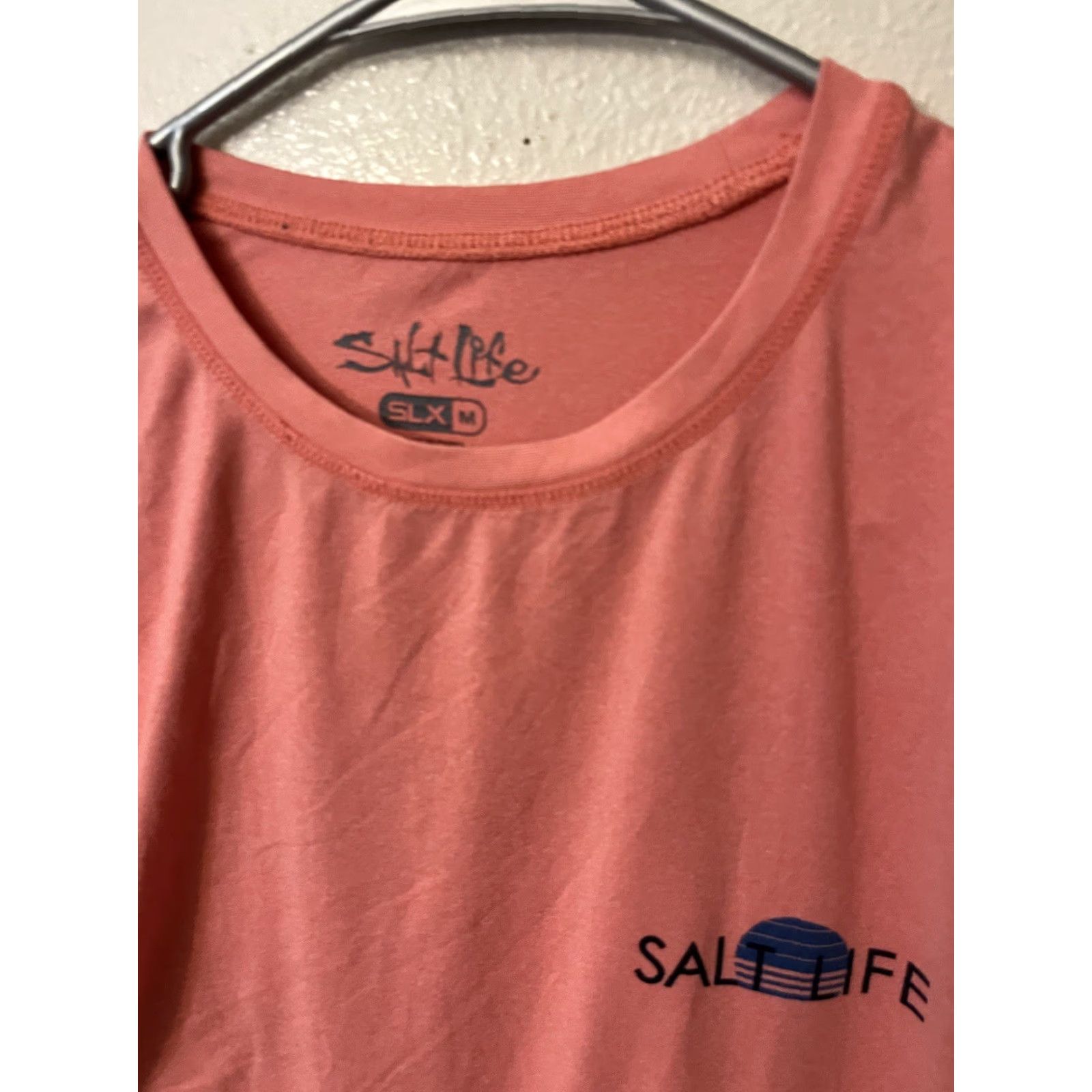 Vintage Salt Life Shirt Women’s Salmon Salty Daze SLX Drifit Long Sleeve Medium Pink Size M / US 6-8 / IT 42-44 - 3 Thumbnail