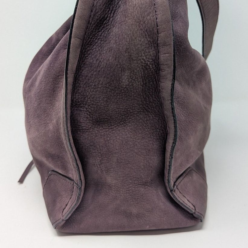 Rebecca Minkoff Rebecca Minkoff Suede Leather Shoulder Bucket Bag Purple Size ONE SIZE - 16 Thumbnail