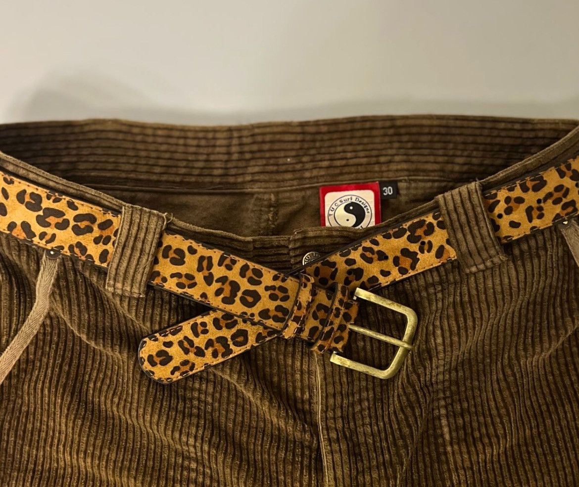 Japanese Brand 2000s leopard cheetah print belt Size 32 - 1 Thumbnail
