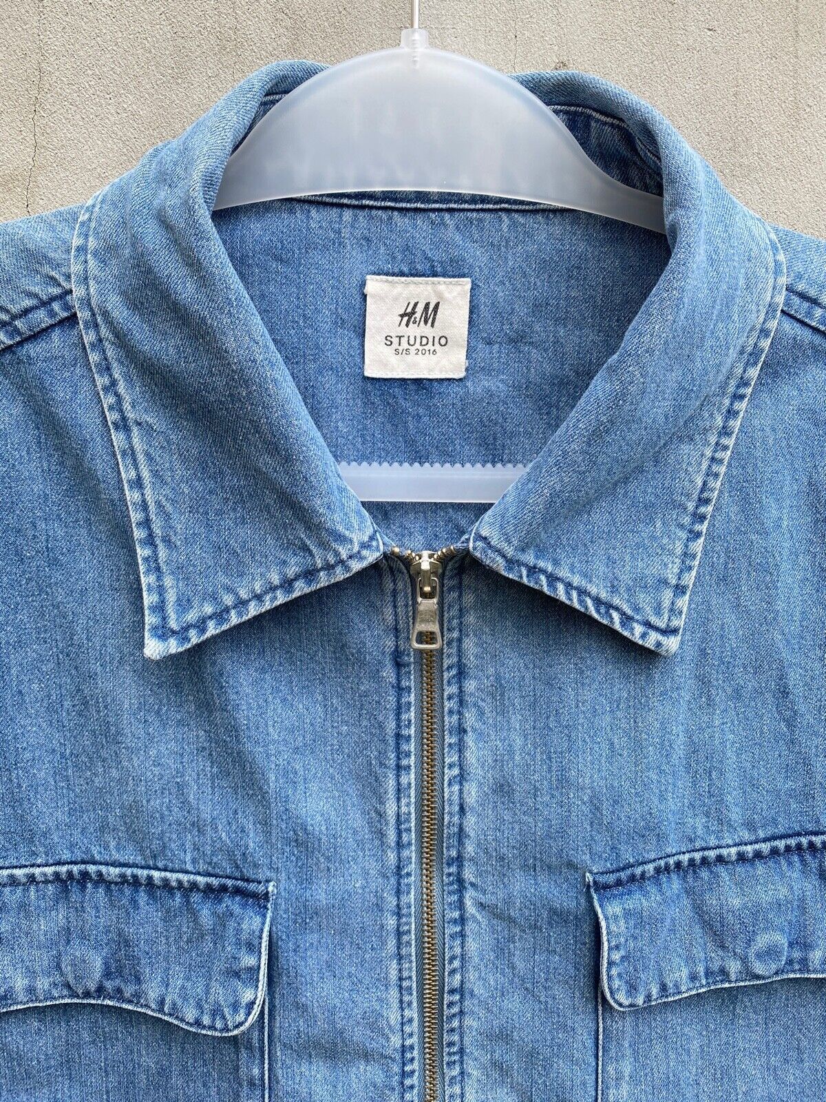 H&M H&M STUDIO S/S16 blue denim jacket Size US XL / EU 56 / 4 - 3 Thumbnail