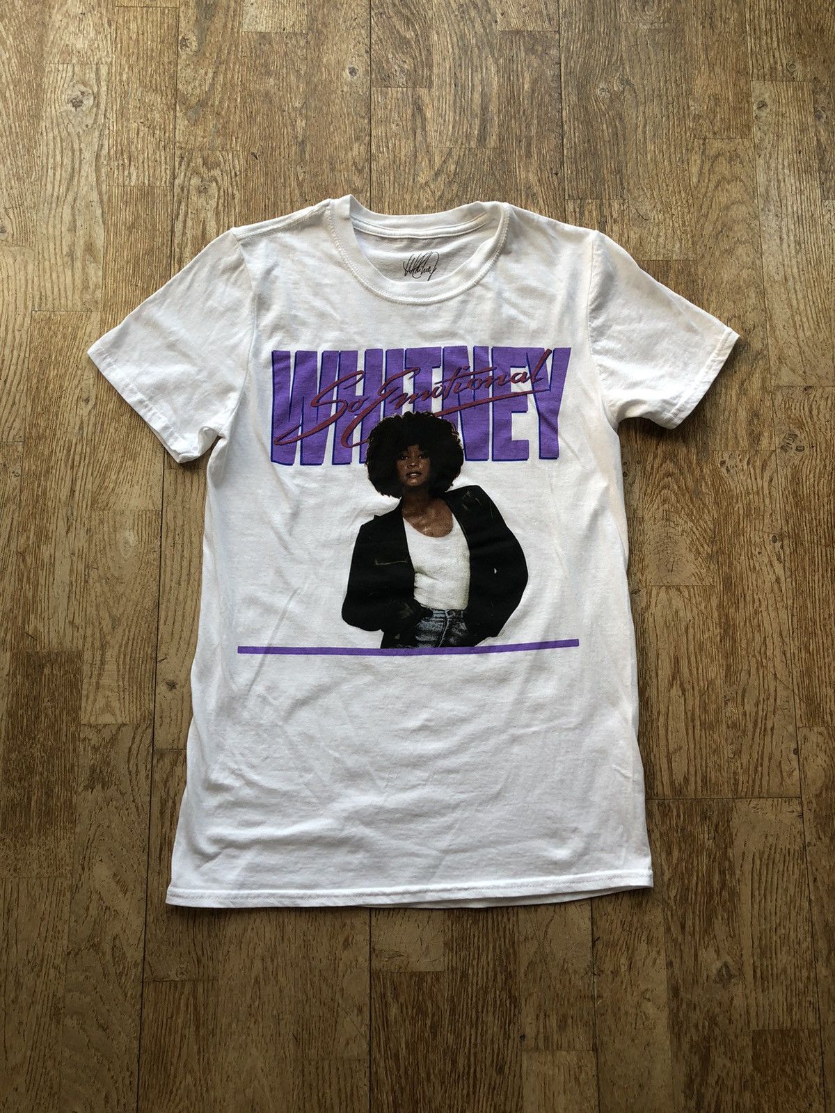 Band Tees × Vintage WHITNEY HOUSTON SO EMOTIONAL VINTAGE POP STAR TEE SHIRT Size US S / EU 44-46 / 1 - 1 Thumbnail