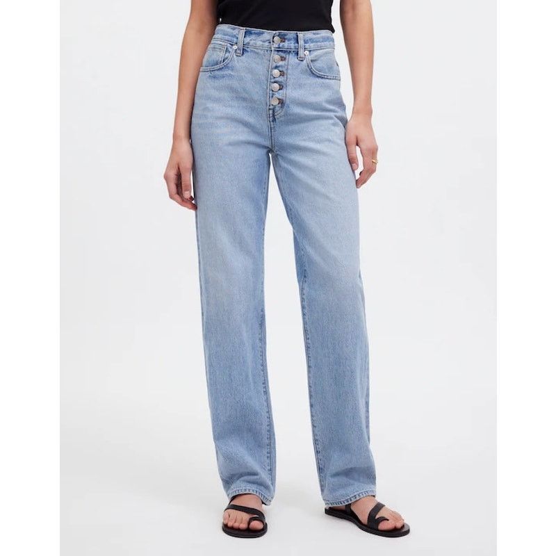 Madewell Madewell Baggy Straight Jeans in Paxton Wash Size 31 Size 31" - 2 Thumbnail
