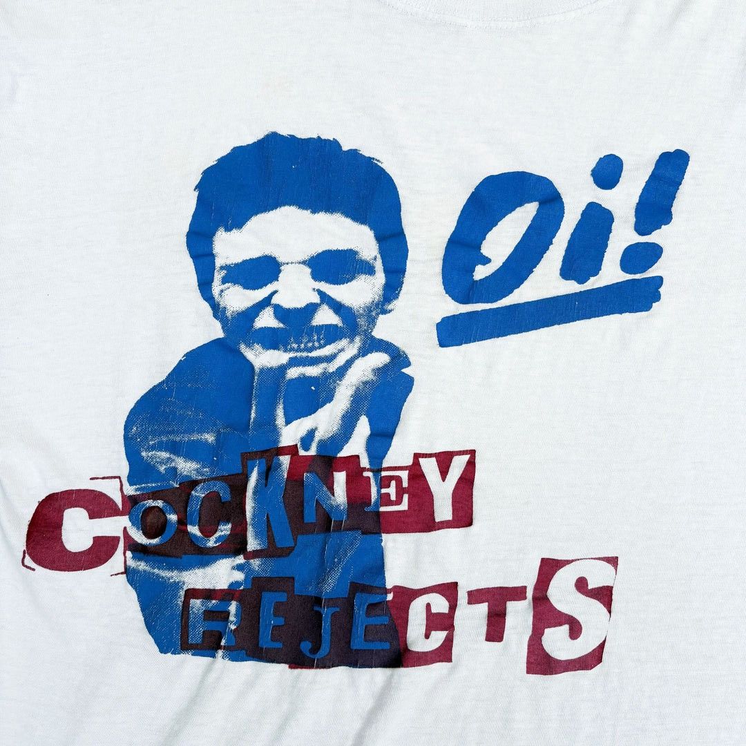 Band Tees Cockney Rejects 1980 80s Vintage Oi! UK Band Tour T-Shirt Size US XL / EU 56 / 4 - 2 Thumbnail