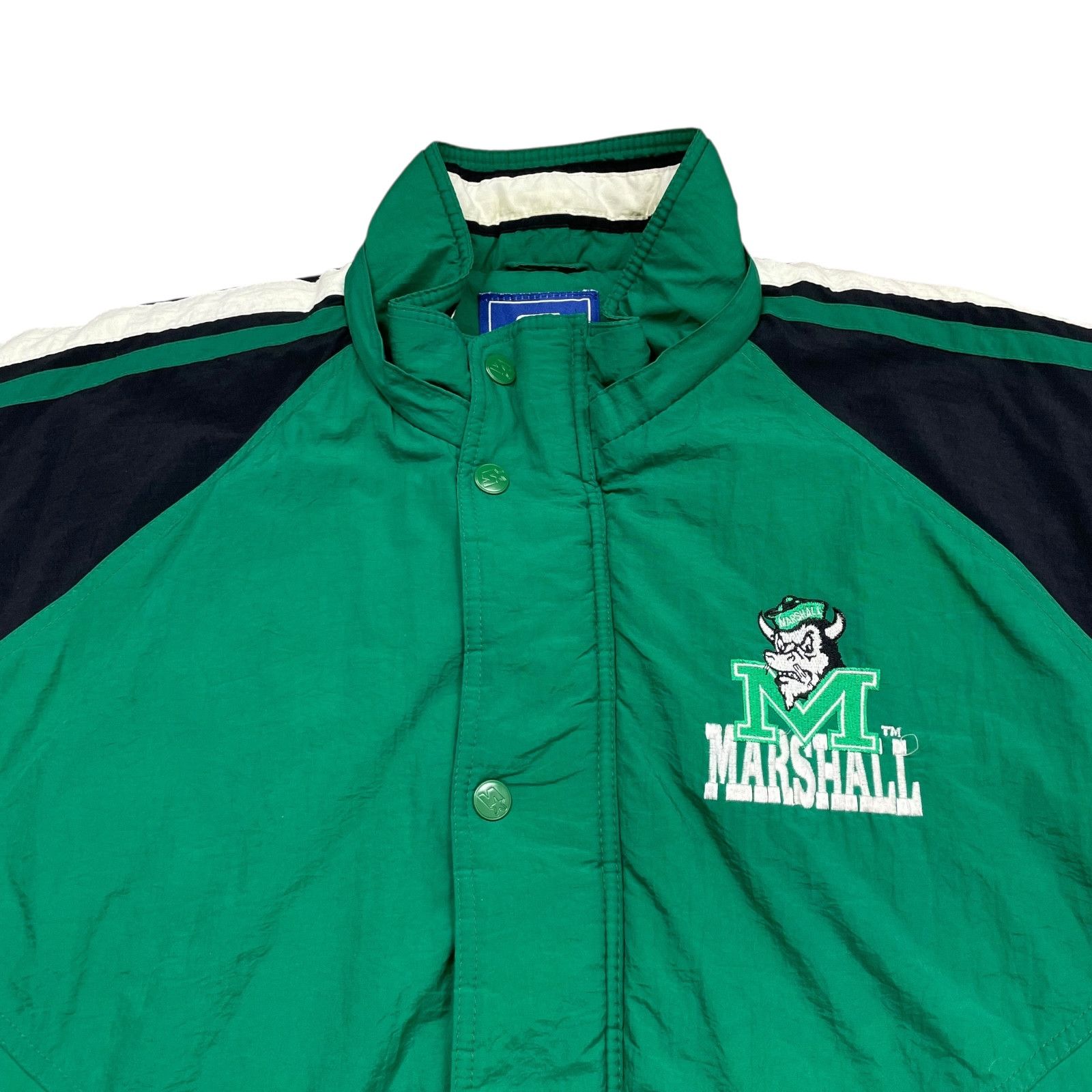 NCAA VTG 90s MARSHALL THUNDERING HERD STARTER PUFFER JACKET Sz XL Size US XL / EU 56 / 4 - 4 Thumbnail