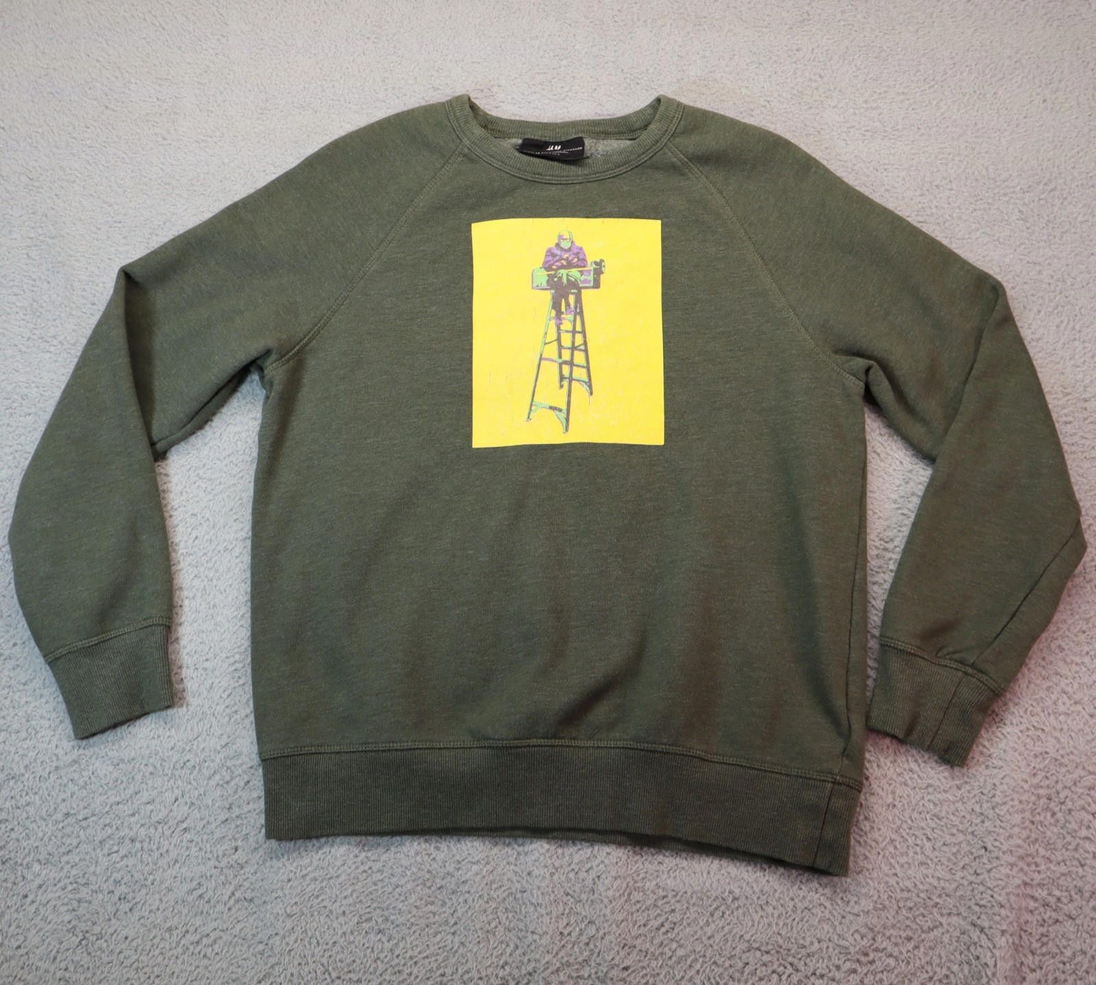 H&M H&M Mens Bernie Sanders Olive Green Sweater Small Distressed Size US S / EU 44-46 / 1 - 1 Thumbnail
